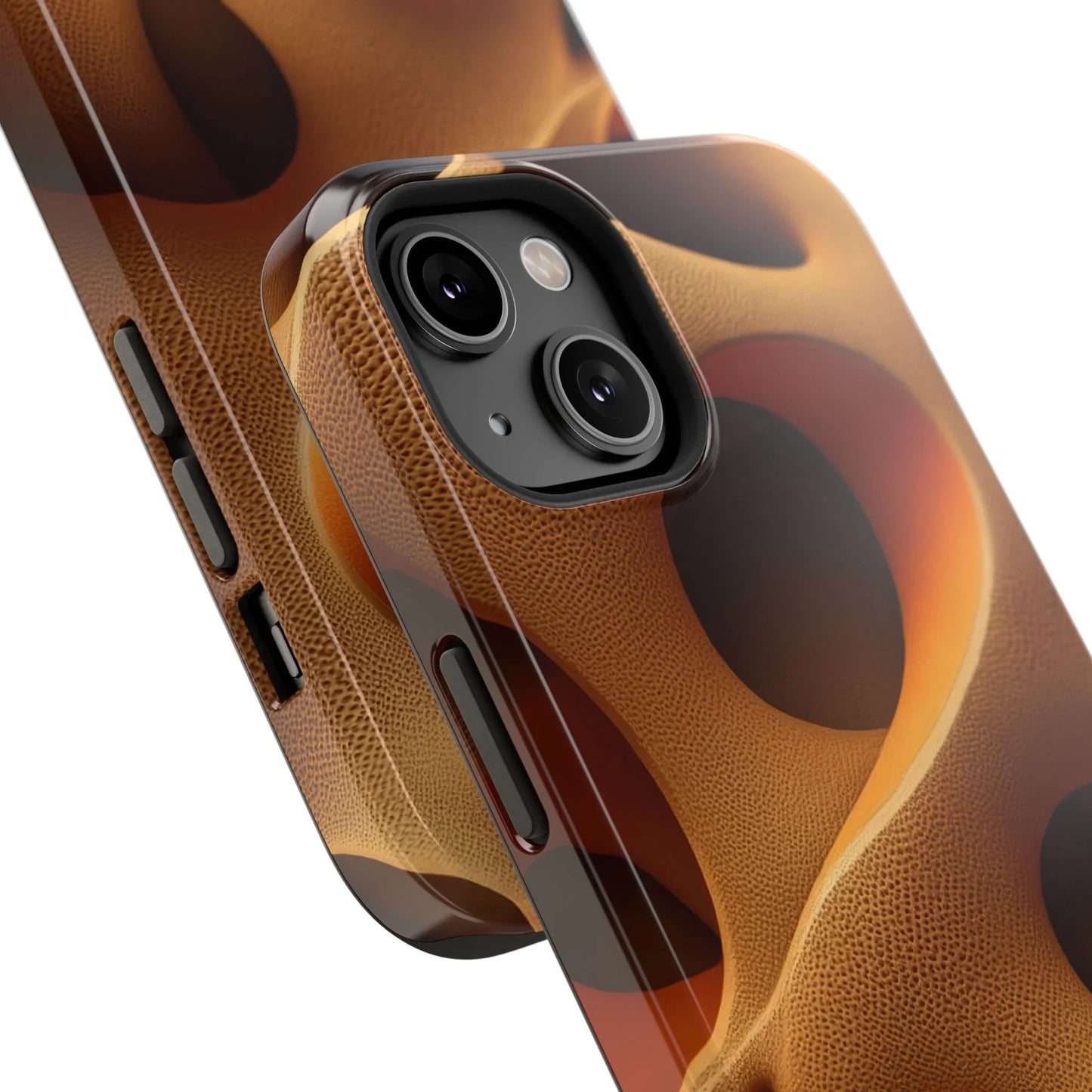Amber Flow Phone Case for iPhone 11-17 and Samsung Galaxy S21-S22 Models - KarArmDesign