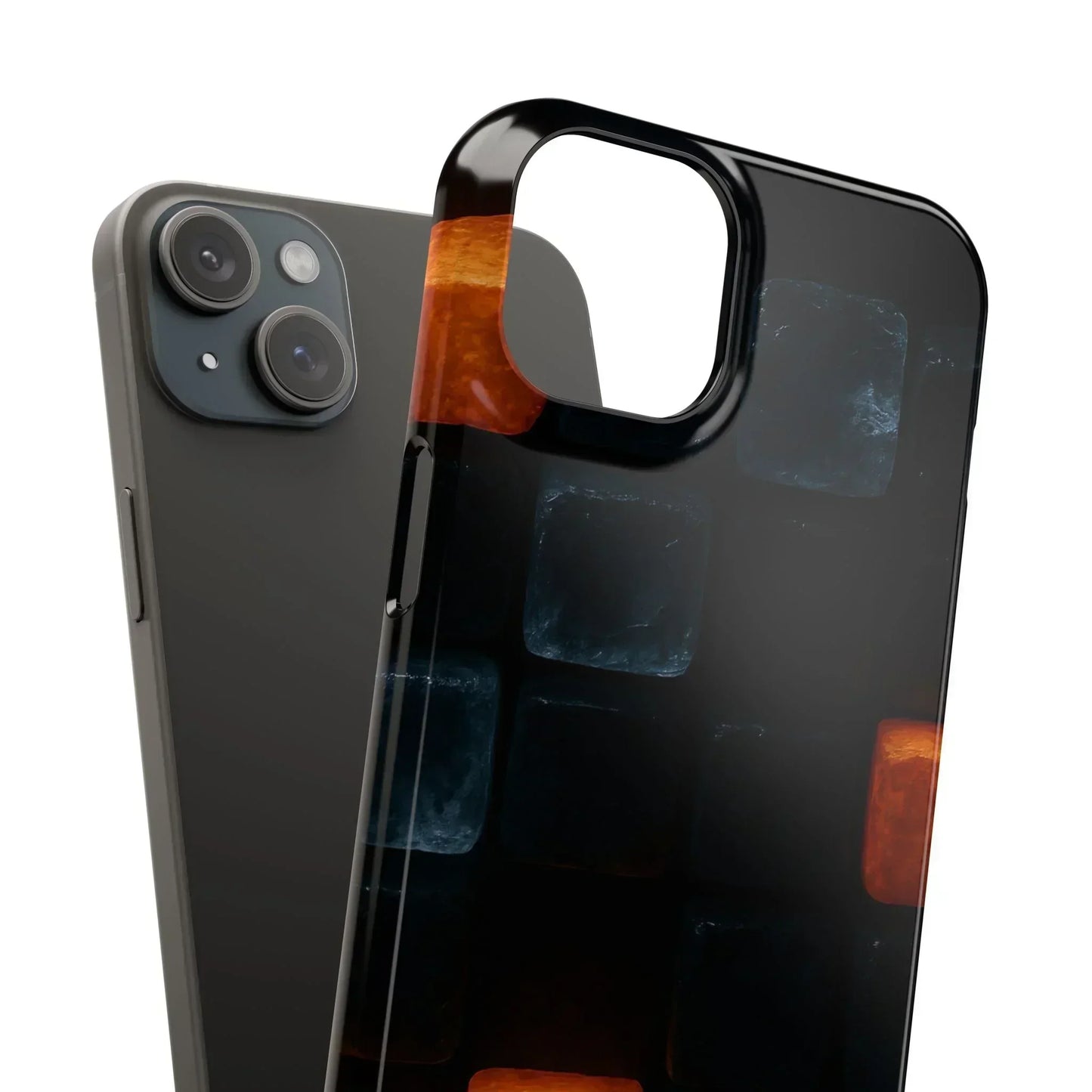 Blue Geometric Phone Case for iPhone 12-16 Models - KarArmDesign