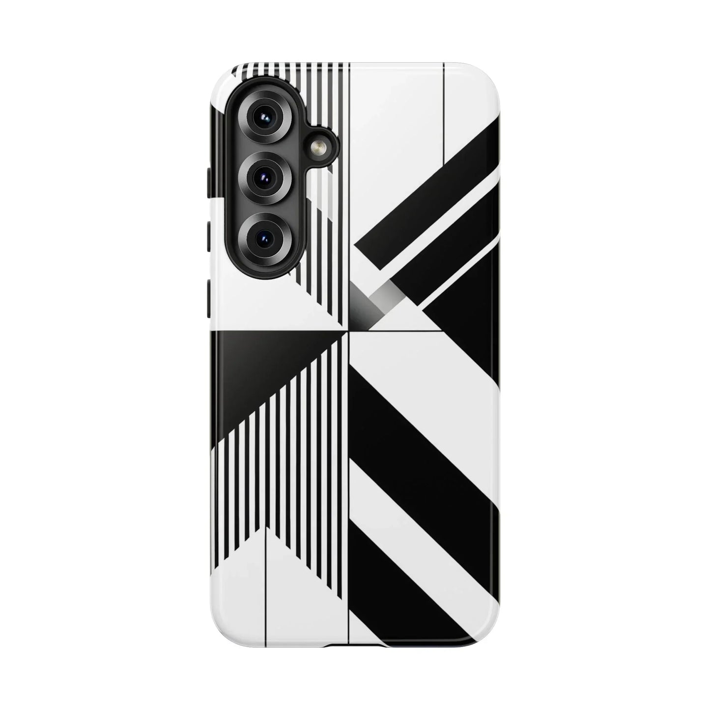 Monochrome Tough Phone Case for iPhone 11-16 and Samsung Galaxy S10–S25 Models - KarArmDesign