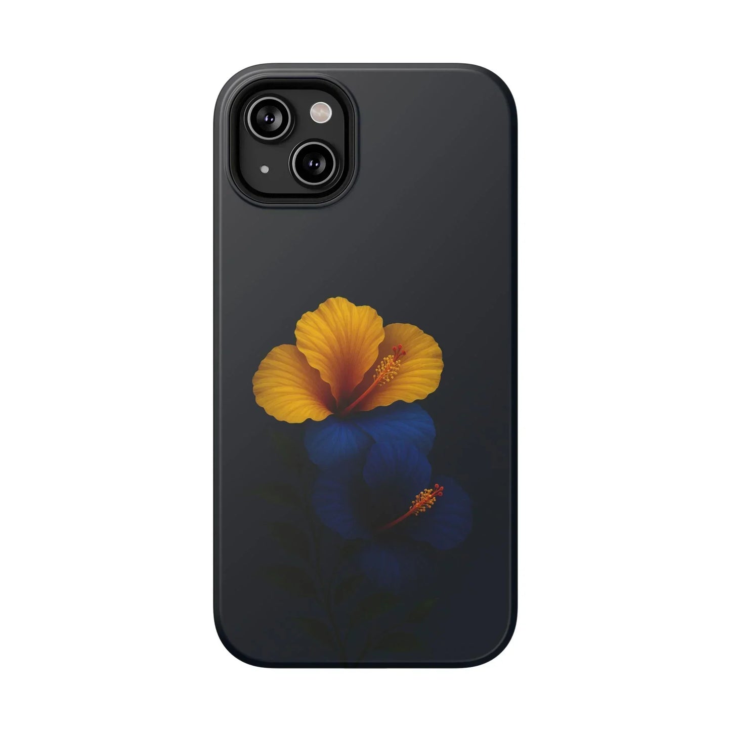 Elegant hibiscus phone case Impact-Resistant Cases for iPhone 12-16 and Samsung Galaxy S21-S22 Models - KarArmDesign