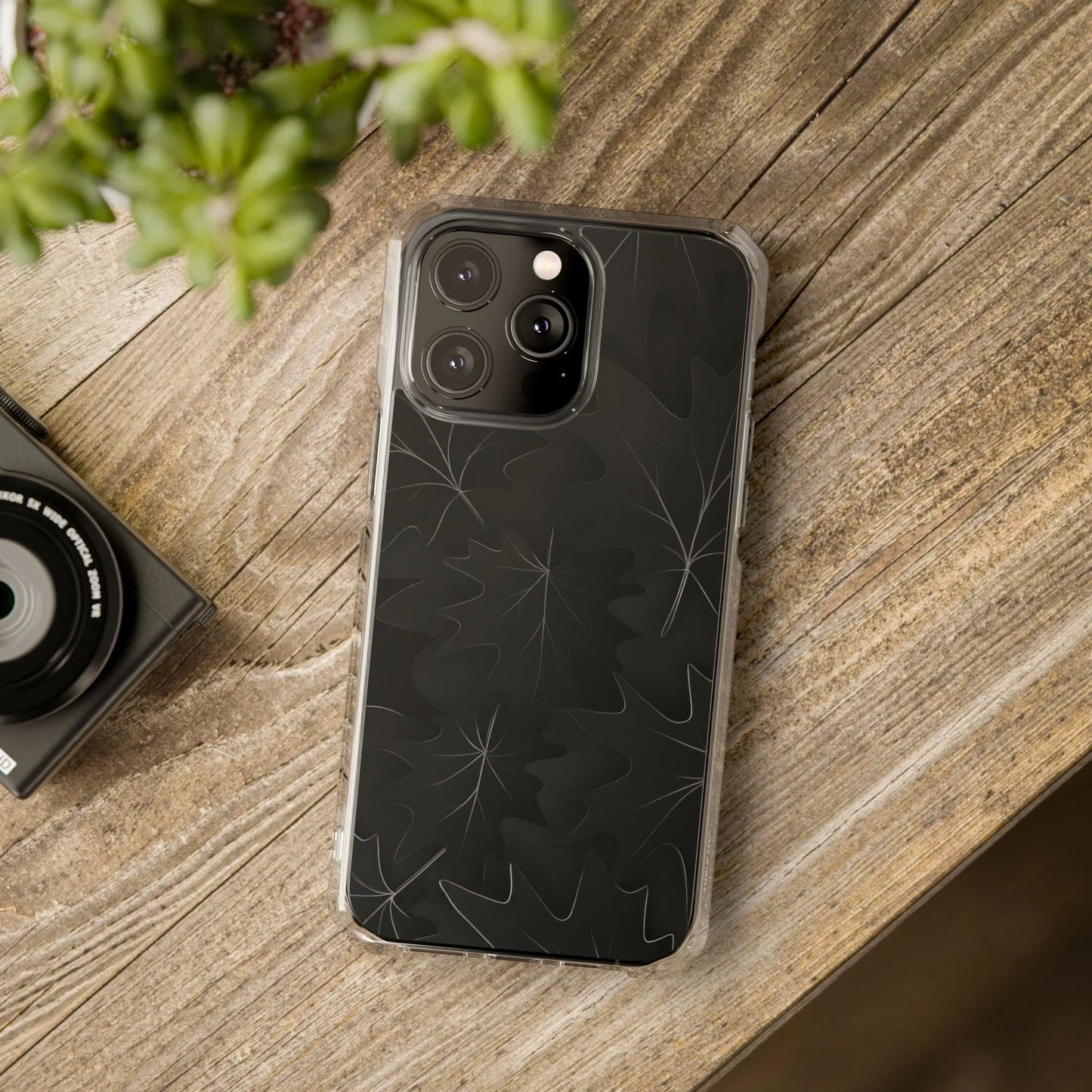 Botanical Noir Phone Case for iPhone 14-16 Models - KarArmDesign