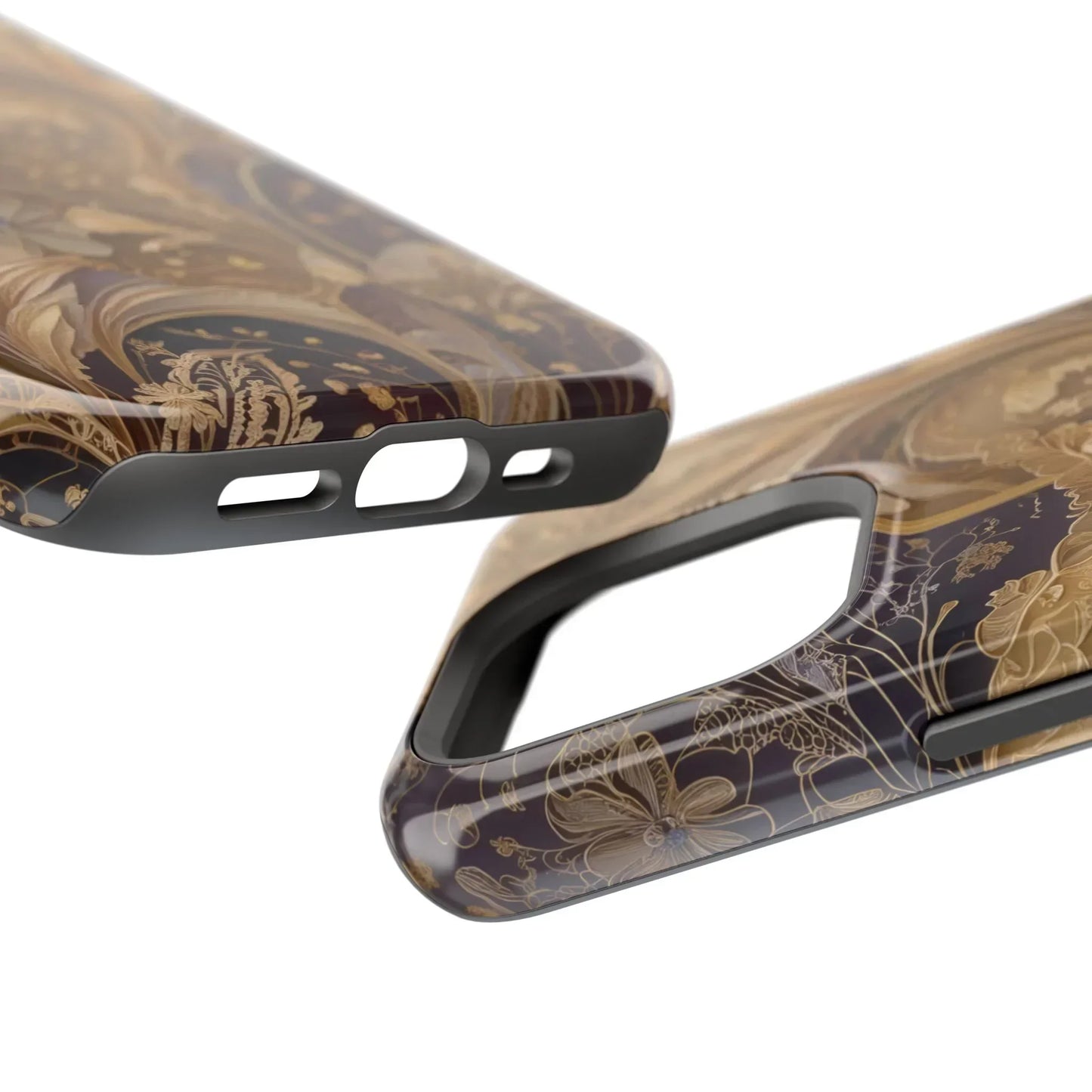 Botanical Luxury Design Impact-Resistant Phone Case for iPhone 12-16 and Galaxy S21-S22 Models - KarArmDesign