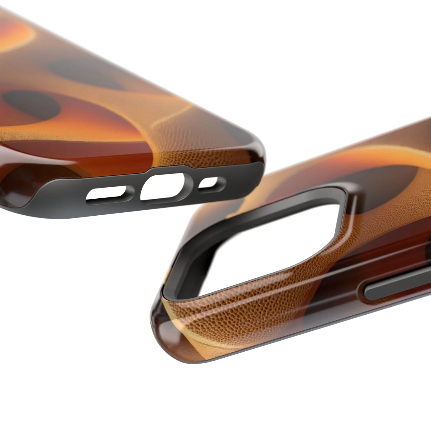 Amber Flow Phone Case for iPhone 11-17 and Samsung Galaxy S21-S22 Models - KarArmDesign