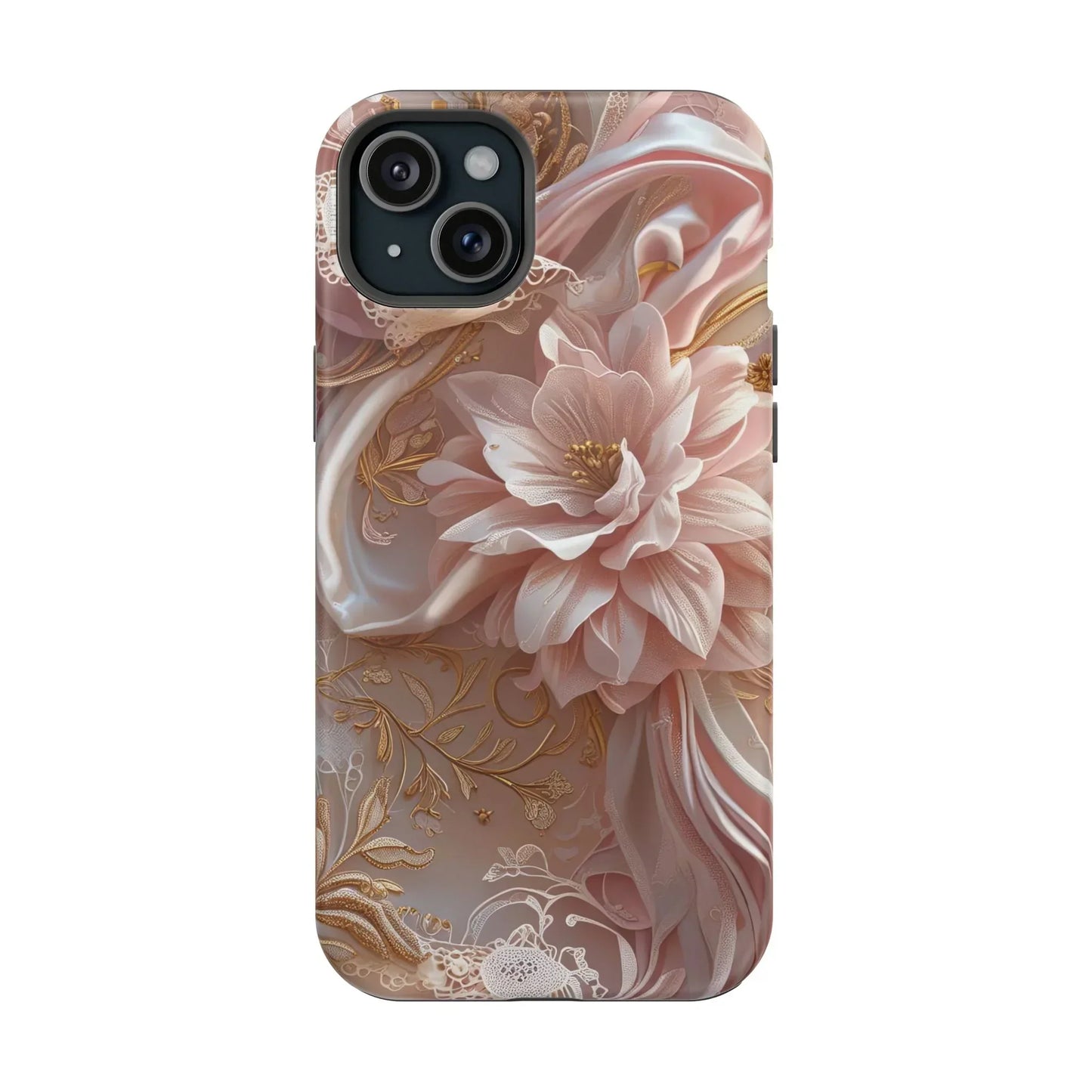 Elegant Floral Impact-Resistant Phone Case for iPhone 12-16 and Samsung Galaxy S21-S22 Models - KarArmDesign