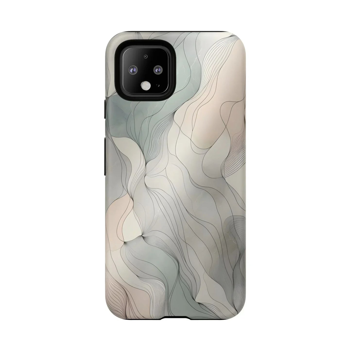 Pastel Wave Phone Case – Minimalist Design for iPhone & Pixel - KarArmDesign