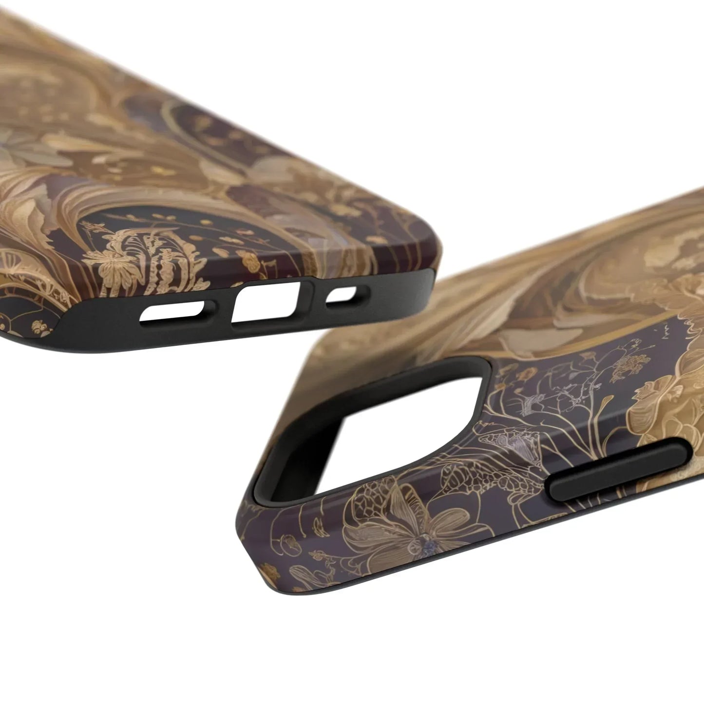 Botanical Luxury Design Impact-Resistant Phone Case for iPhone 12-16 and Galaxy S21-S22 Models - KarArmDesign