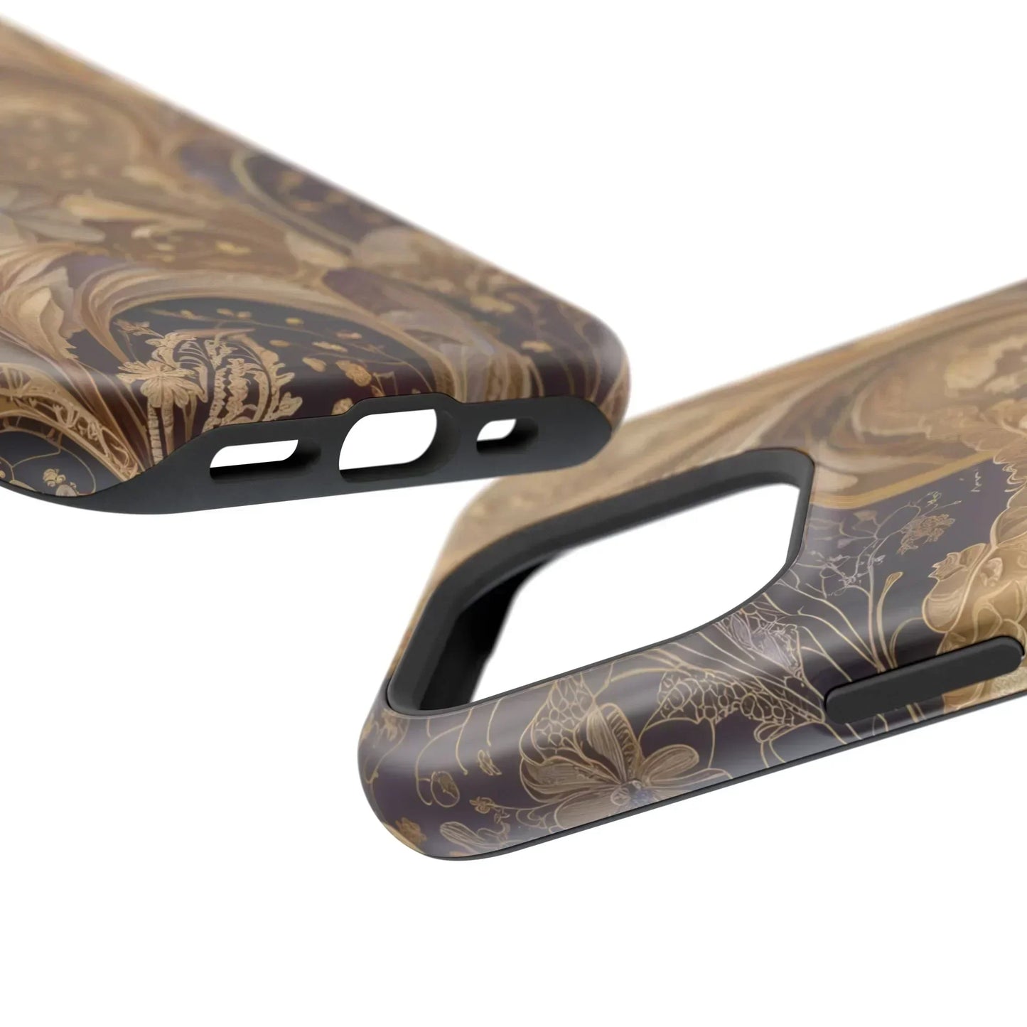 Botanical Luxury Design Impact-Resistant Phone Case for iPhone 12-16 and Galaxy S21-S22 Models - KarArmDesign