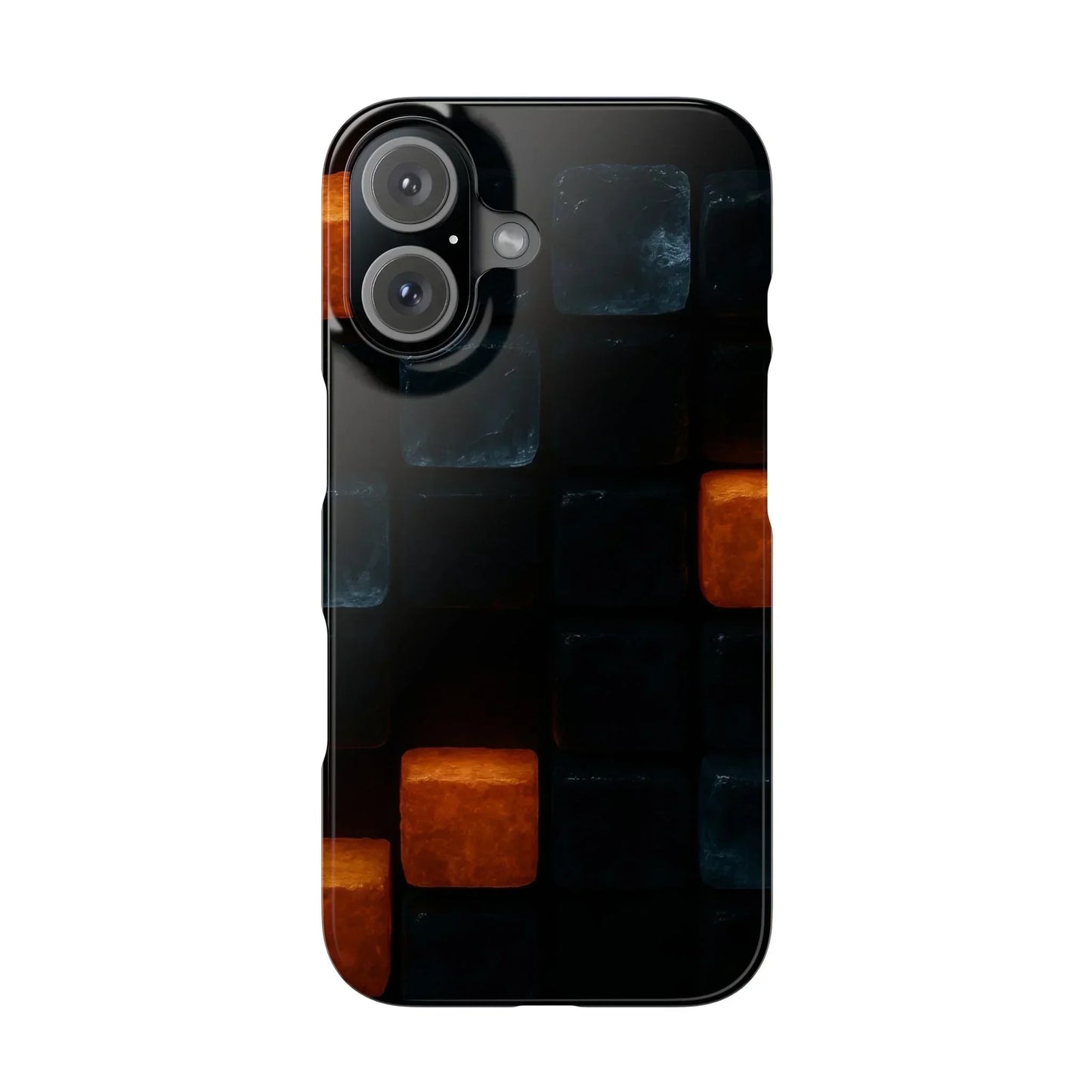 Blue Geometric Phone Case for iPhone 12-16 Models - KarArmDesign