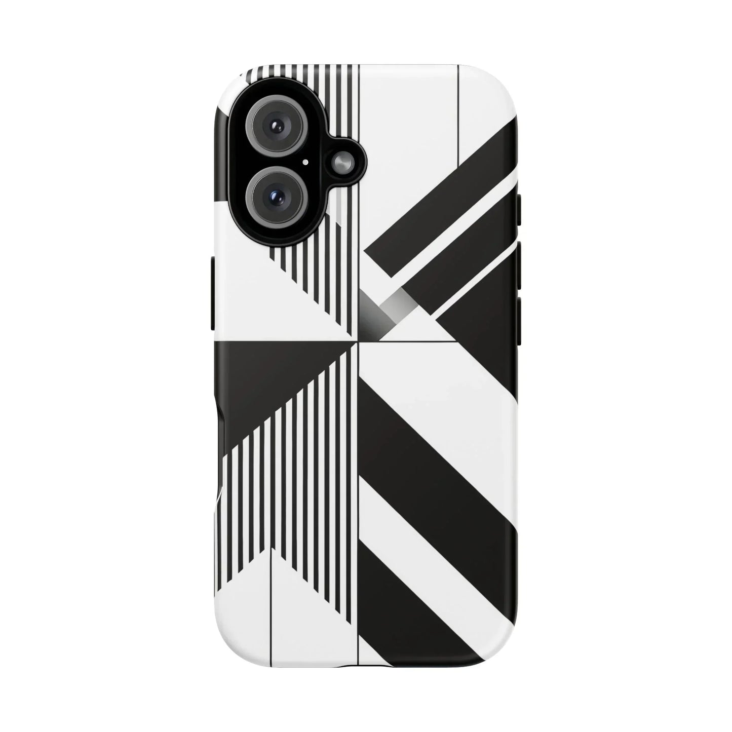 Monochrome Tough Phone Case for iPhone 11-16 and Samsung Galaxy S10–S25 Models - KarArmDesign