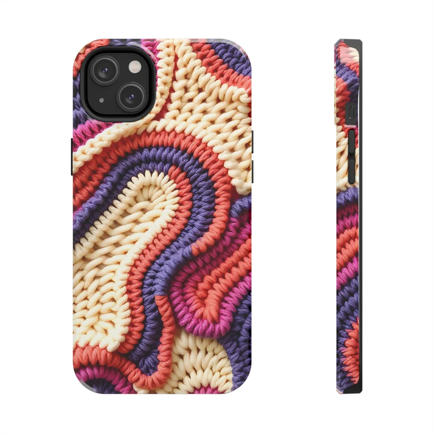 Handwoven Textile Art Phone Case for iPhone 7-16 and Galaxy S21-S24 Models - KarArmDesign