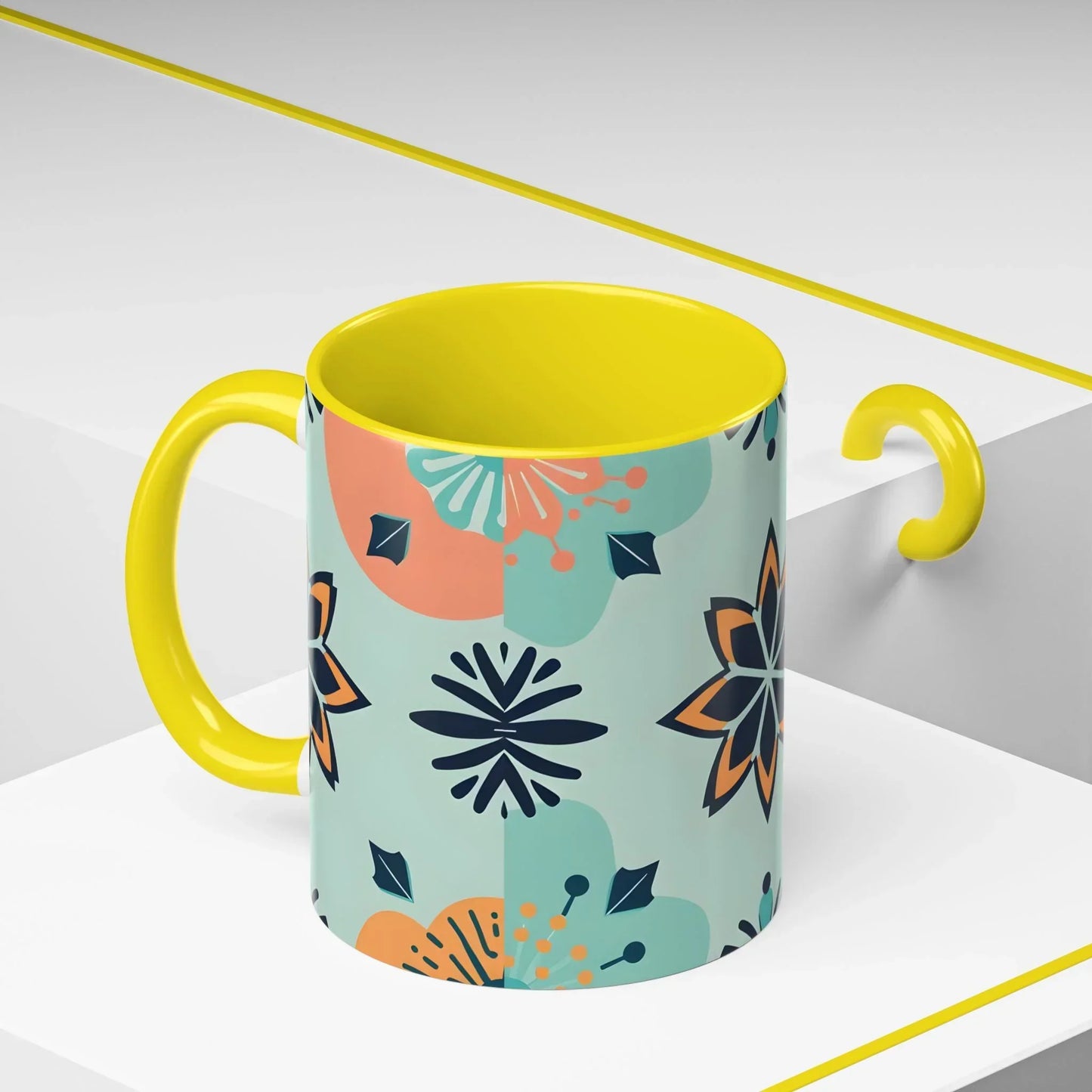 Floral Ornament Coffee Mug – 11oz - KarArmDesign