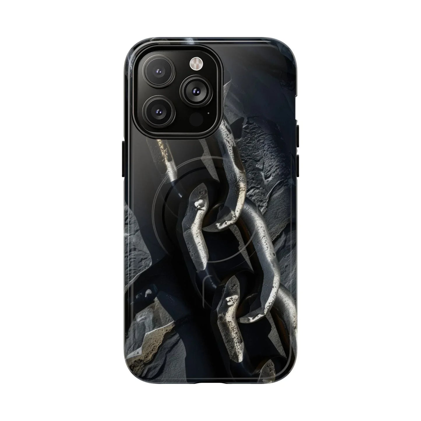 “Iron Chain” Tough Magnetic Phone Case for iPhone 14-16 Models - KarArmDesign