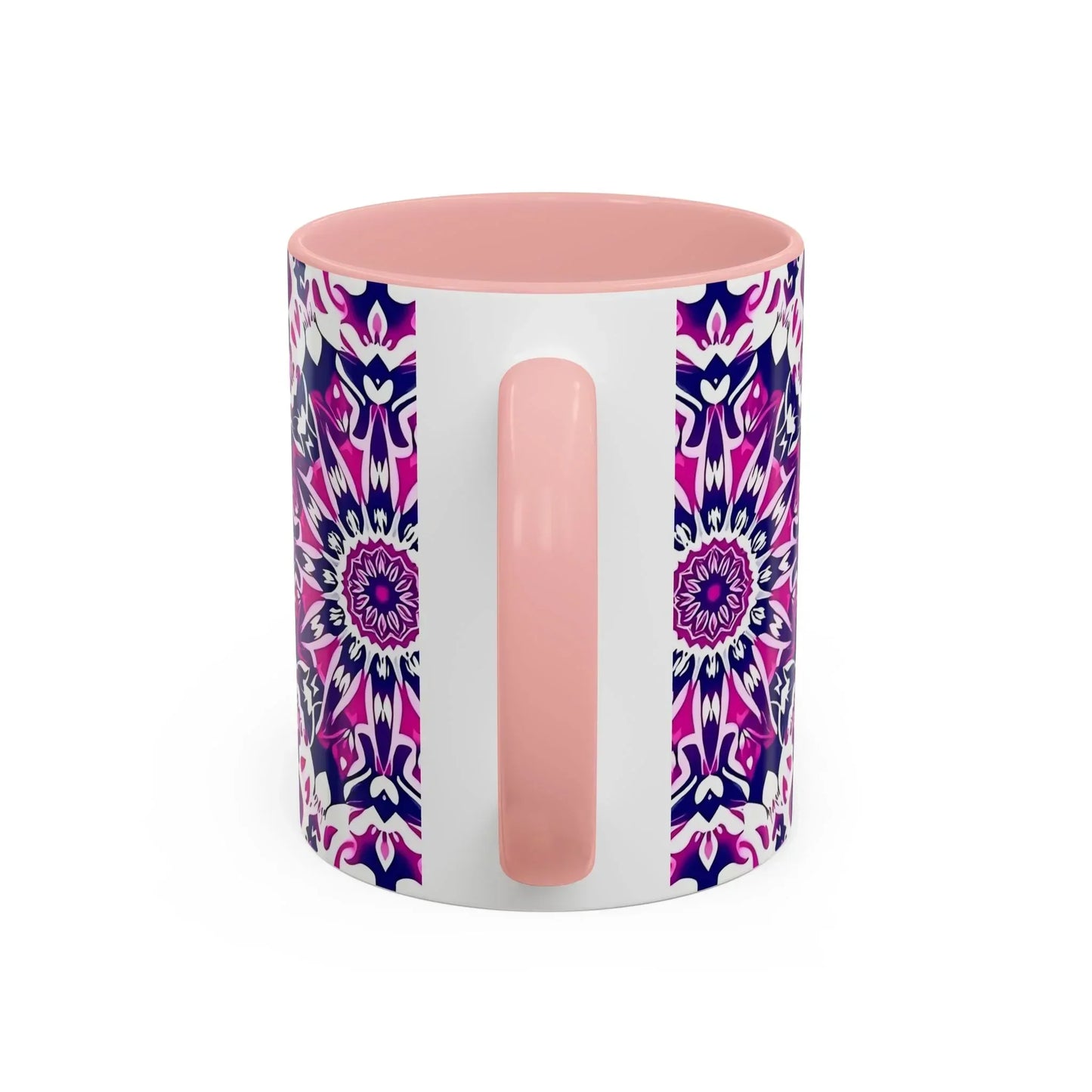 Vibrant Mandala Burst Ceramic Coffee Mug -11 & 15oz - KarArmDesign