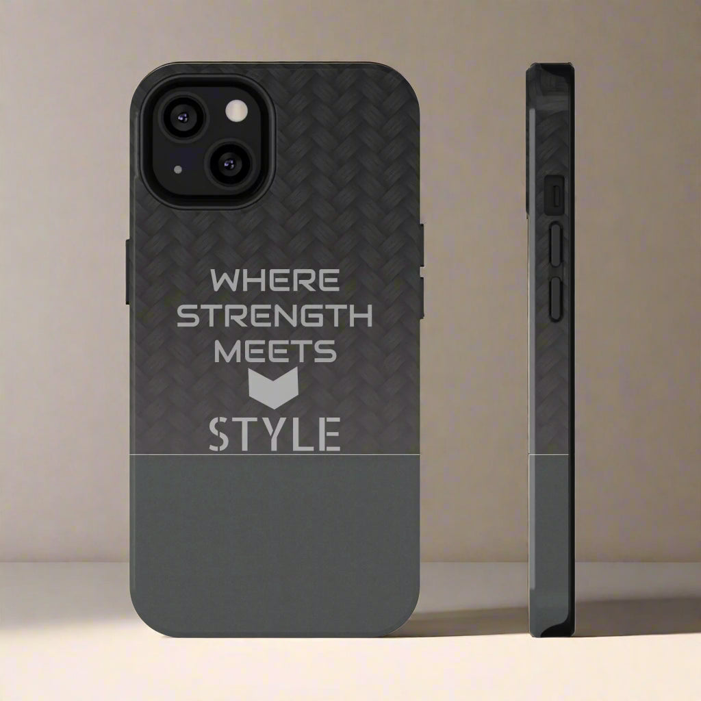 Gray Carbon Phone Case for iPhone 12-16 and Galaxy S21-S22 Models - KarArmDesign