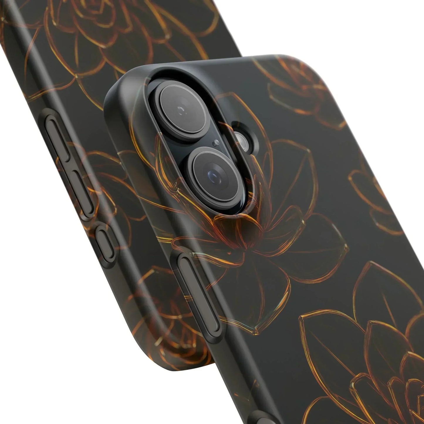 Glass Flower Phone Case for iPhone 7-16 and Galaxy S10-S24 Models - KarArmDesign