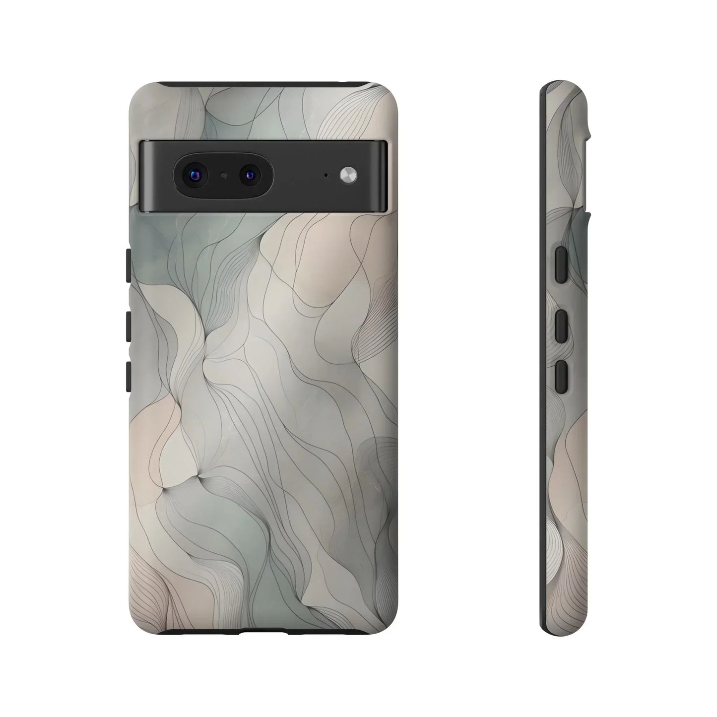 Pastel Wave Phone Case – Minimalist Design for iPhone & Pixel - KarArmDesign