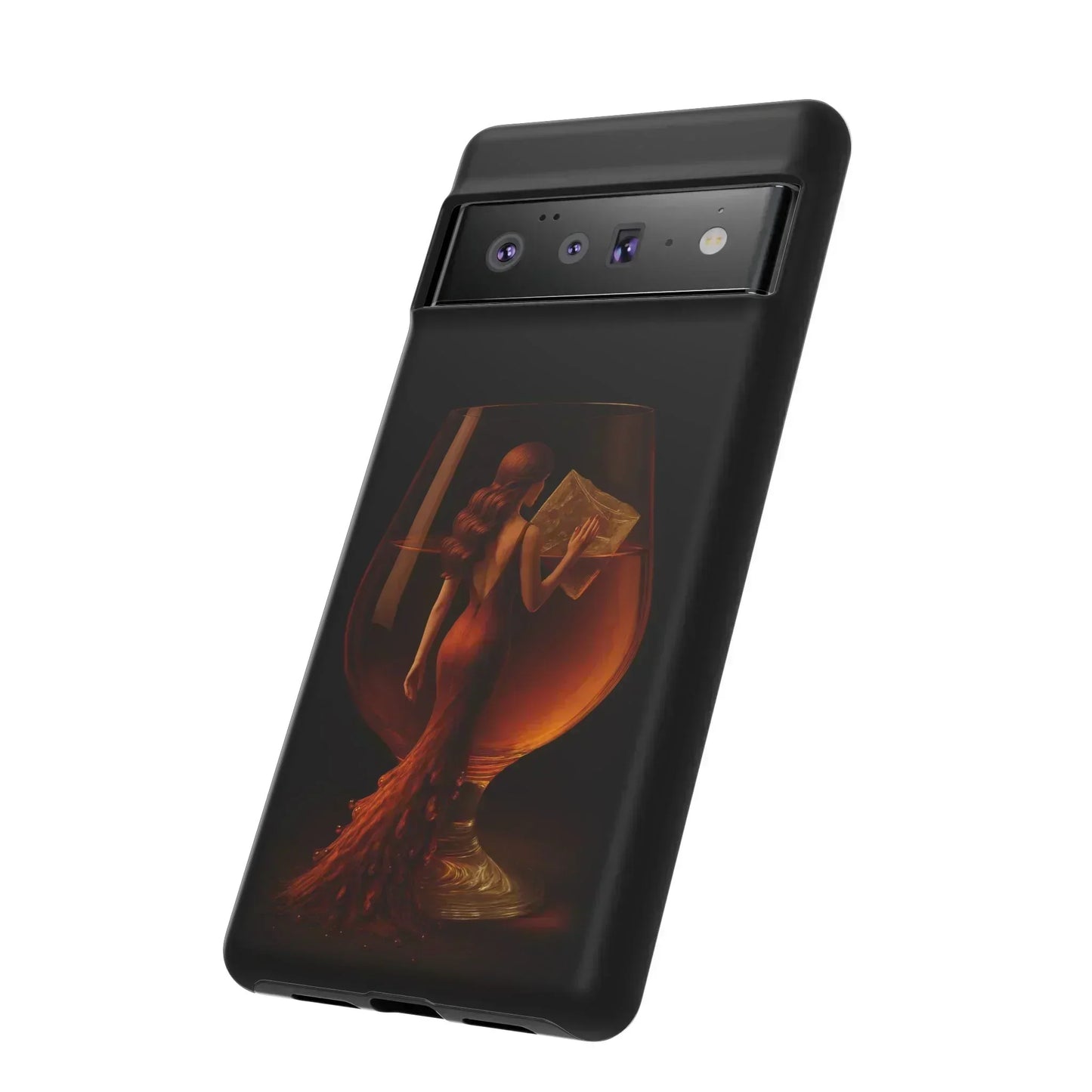 Elegant Midnight Lady Phone Case for iPhone 8-16 and Google Pixel up to 9 Models - KarArmDesign