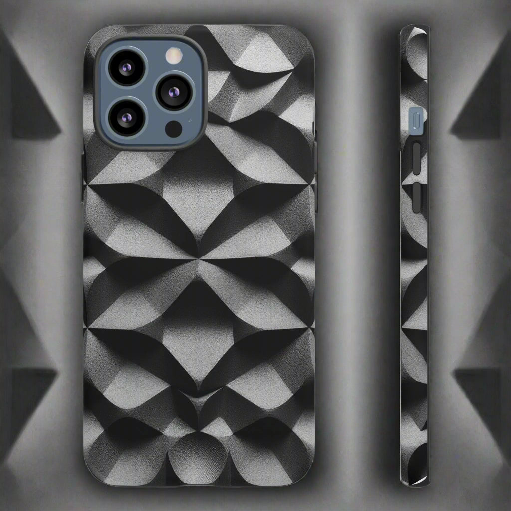 3D Geometric Phone Case for iPhone 8–16 Models - KarArmDesign