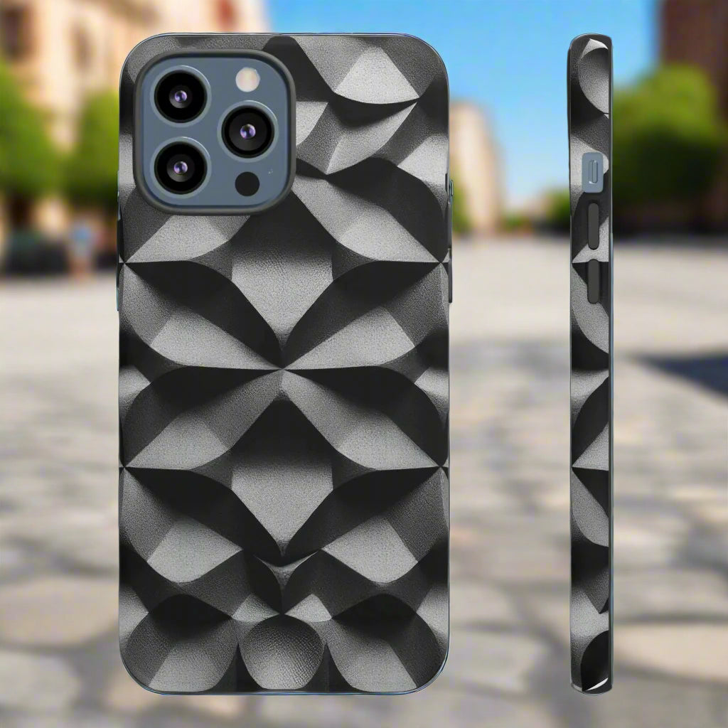 3D Geometric Phone Case for iPhone 8–16 Models - KarArmDesign