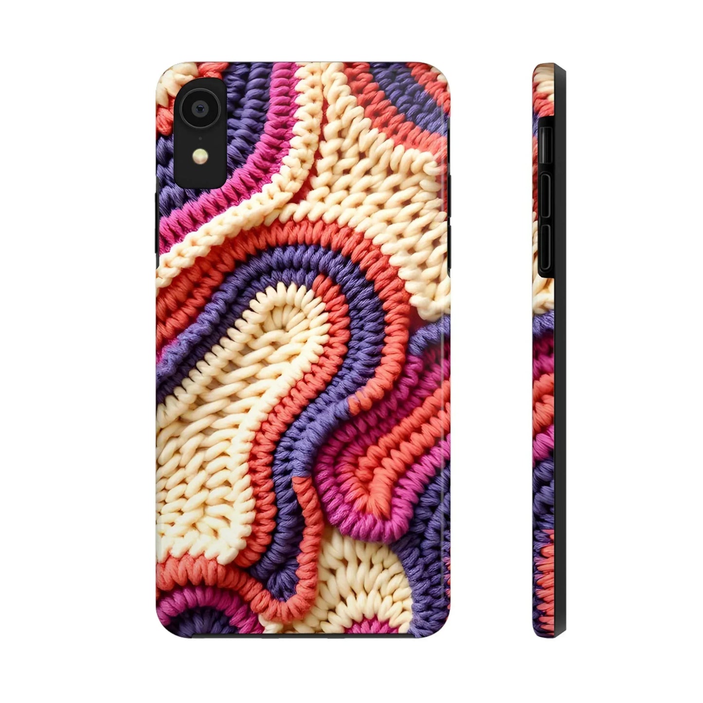 Handwoven Textile Art Phone Case for iPhone 7-16 and Galaxy S21-S24 Models - KarArmDesign