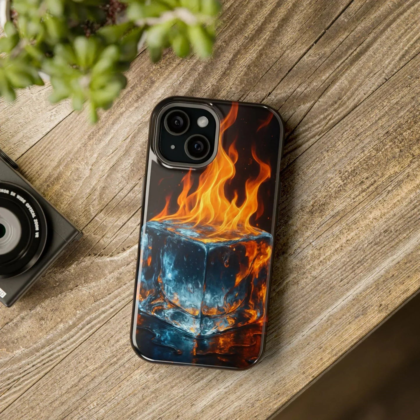 Flame Ice Phone Case for iPhone 12-16 and Samsung Galaxy S21-S22 - KarArmDesign