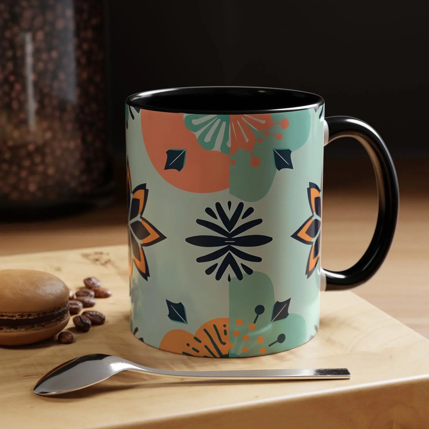 Floral Ornament Coffee Mug – 11oz - KarArmDesign