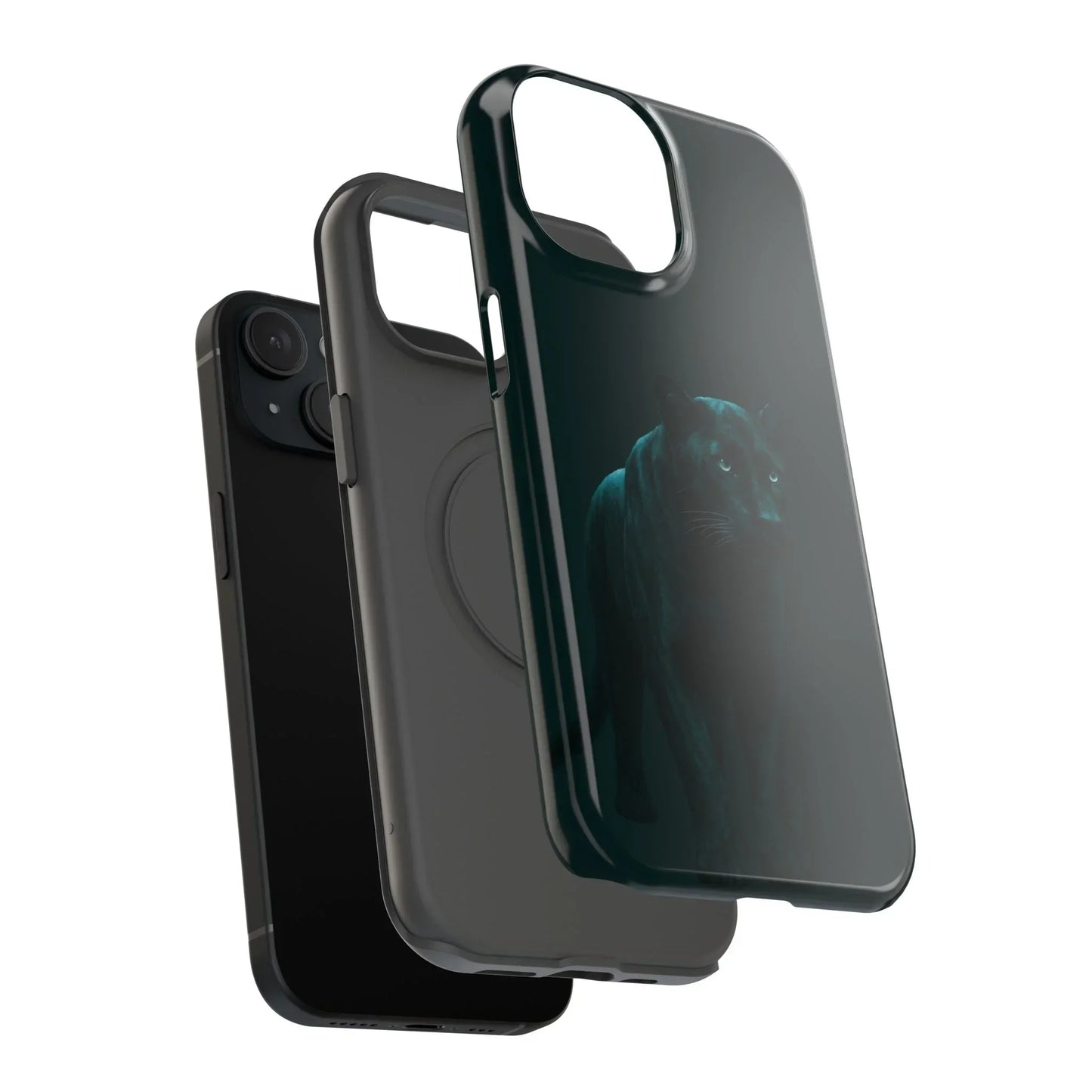 Black Panther Phone Case for iPhone 12-16 and Samsung Galaxy S21-S22 Models - KarArmDesign