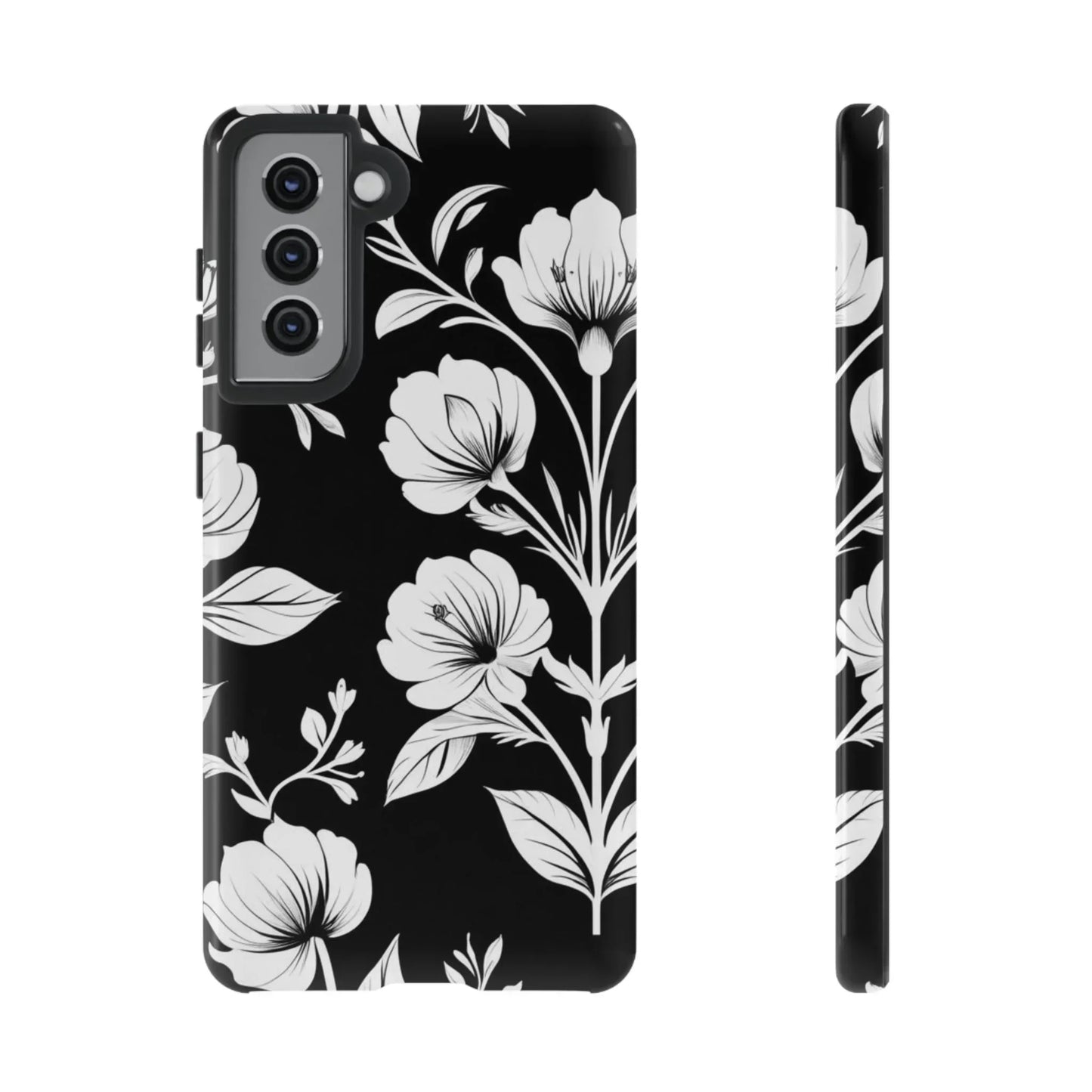 ElegantFloral Phone Case for Samsung Galaxy S10-S25 Models - KarArmDesign