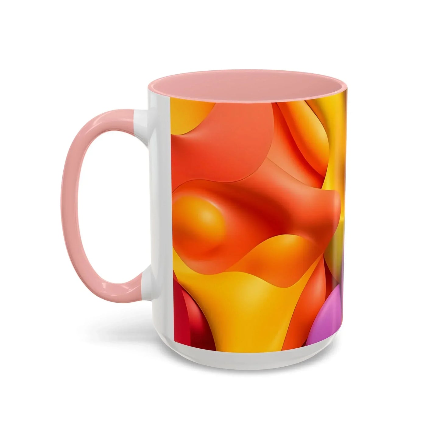 Bold Geometric Accent Coffee Ceramic Mug - KarArmDesign