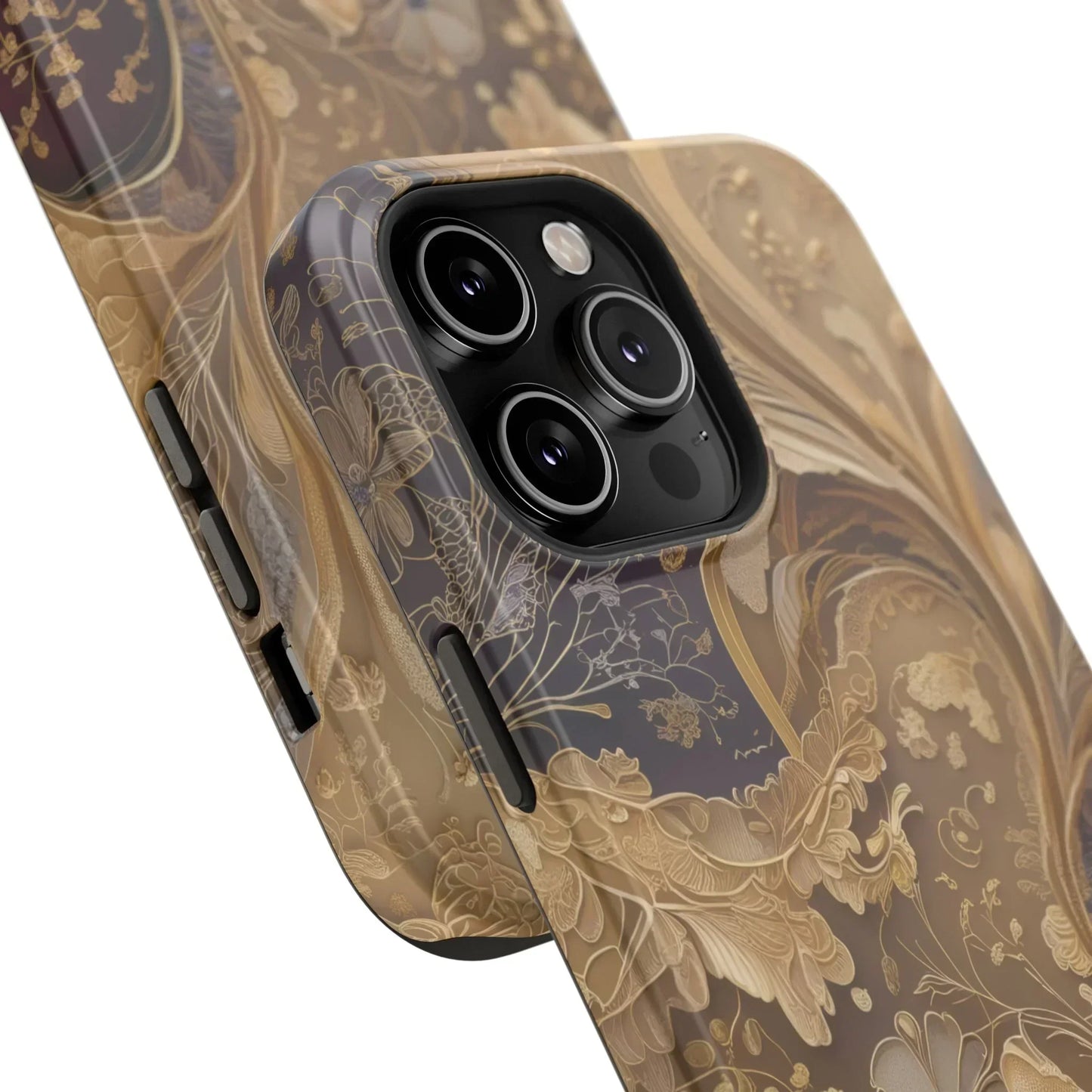 Botanical Luxury Design Impact-Resistant Phone Case for iPhone 12-16 and Galaxy S21-S22 Models - KarArmDesign
