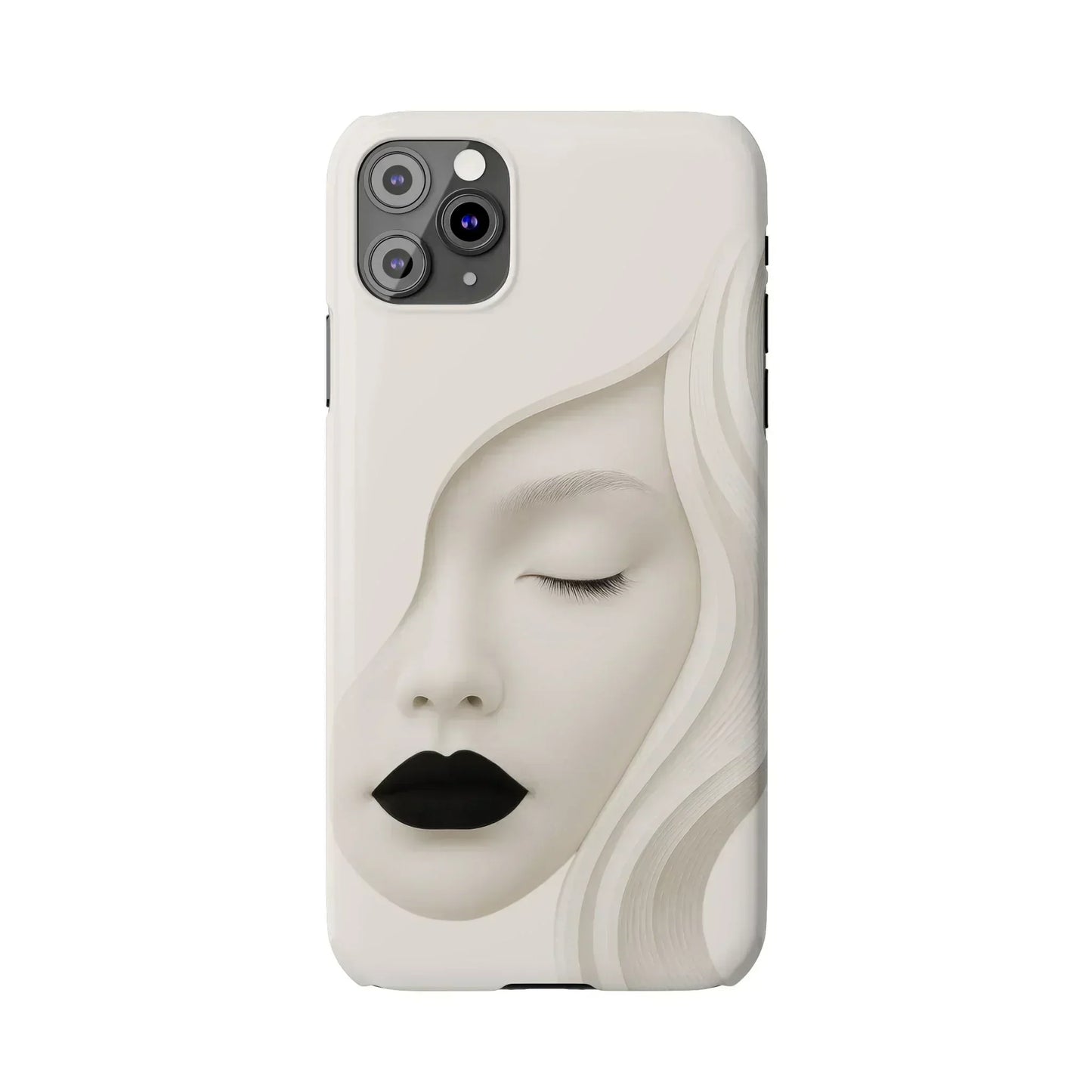 Minimalist Face Phone Case for iPhone 7-16 Models - KarArmDesign