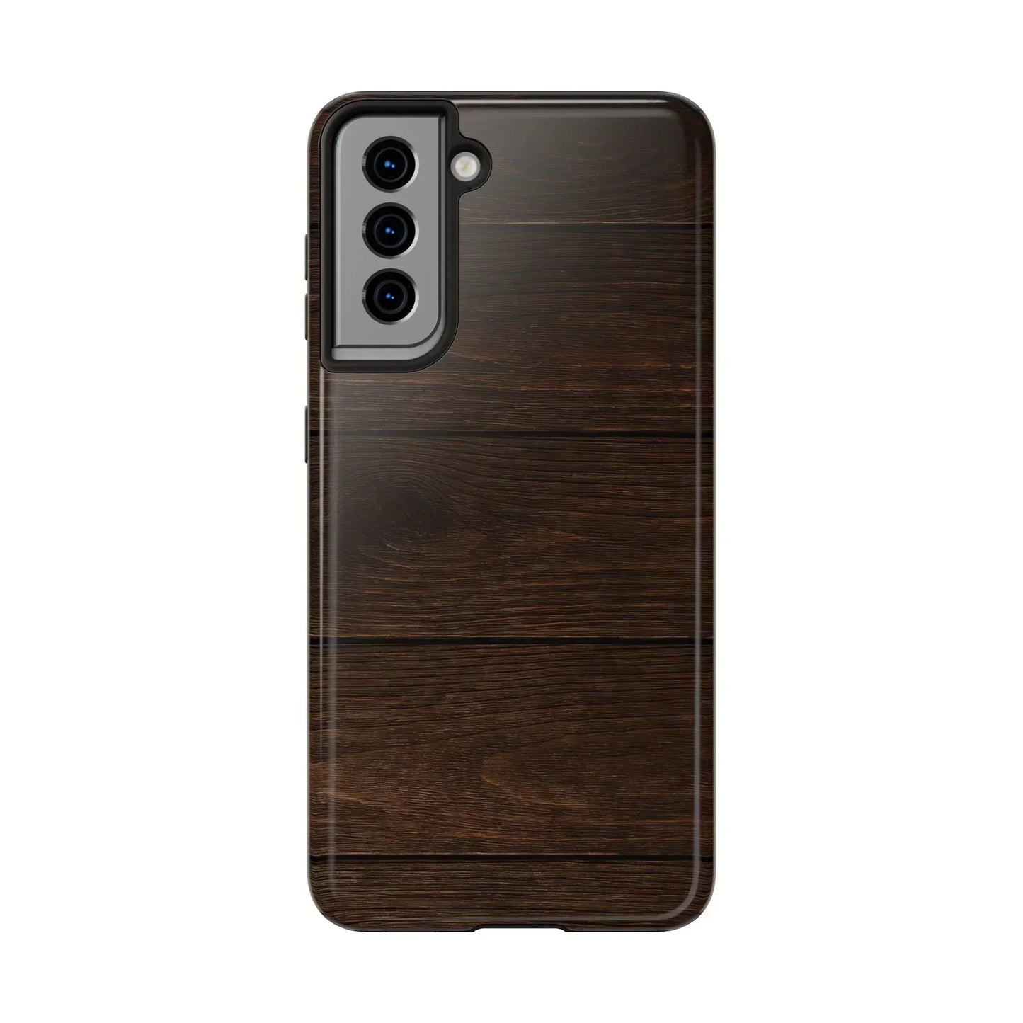 Dark Wood Grain Phone Case for iPhone and Galaxy - KarArmDesign