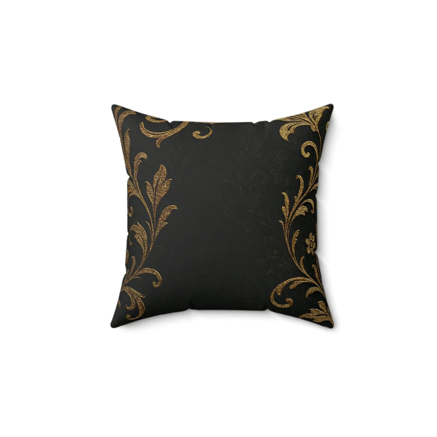 Midnight Bloom Faux Suede Square Pillow - KarArmDesign