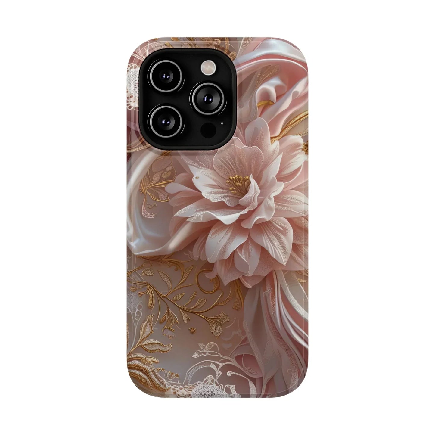 Elegant Floral Impact-Resistant Phone Case for iPhone 12-16 and Samsung Galaxy S21-S22 Models - KarArmDesign