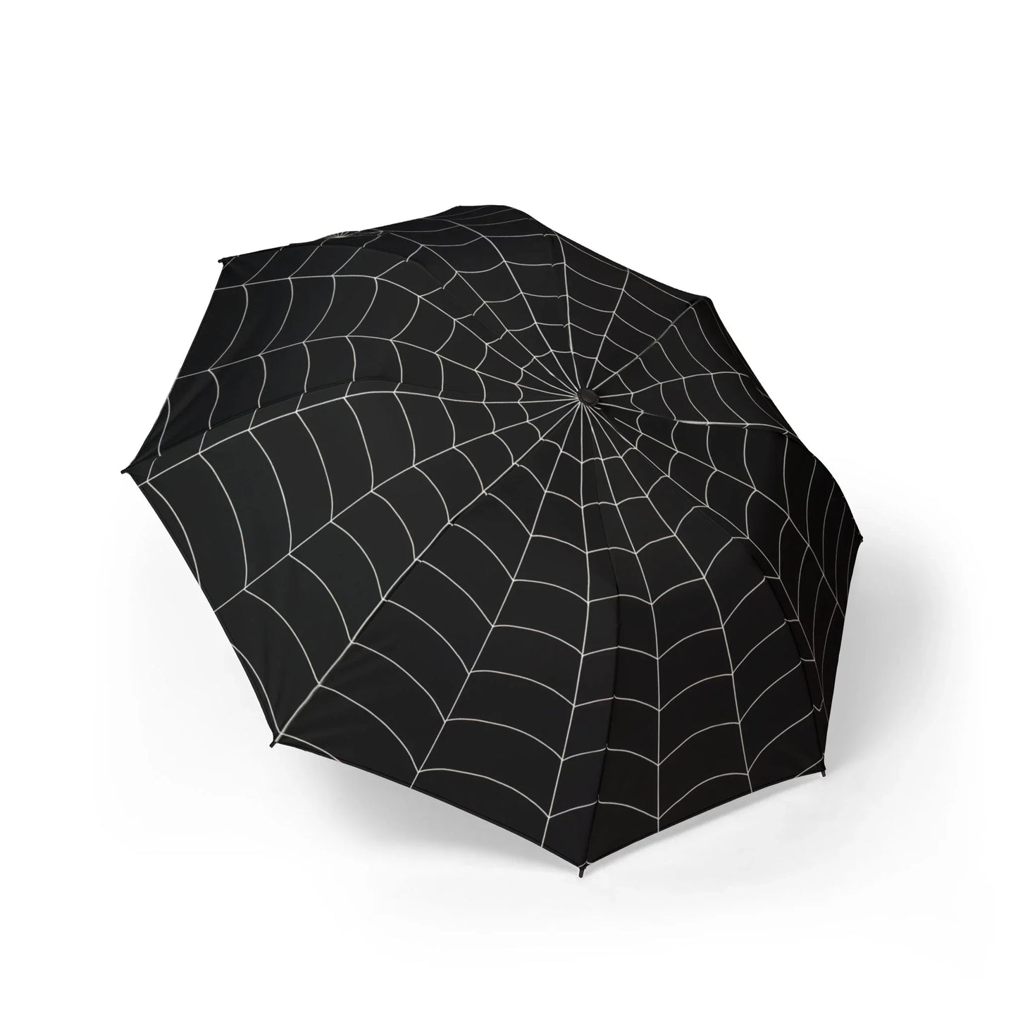 Spider Web Black Umbrella – Gothic Style Rain Protection - KarArmDesign