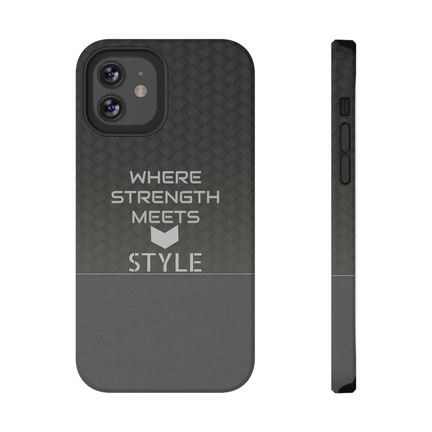 Gray Carbon Phone Case for iPhone 12-16 and Galaxy S21-S22 Models - KarArmDesign
