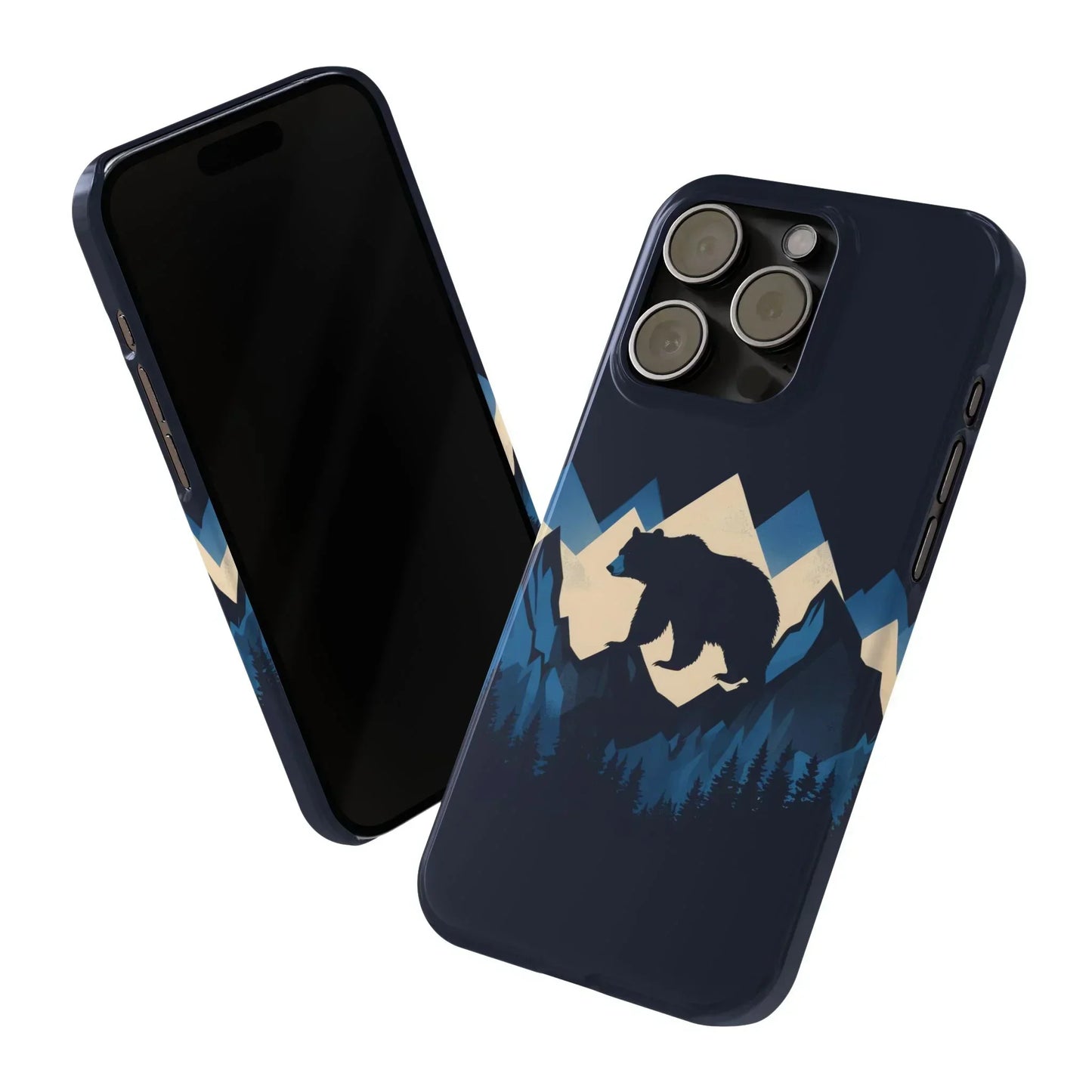 Wild Bear in the Peaks – Mountain Adventure Slim Phone Case for iPhone 7-16 Models - KarArmDesign