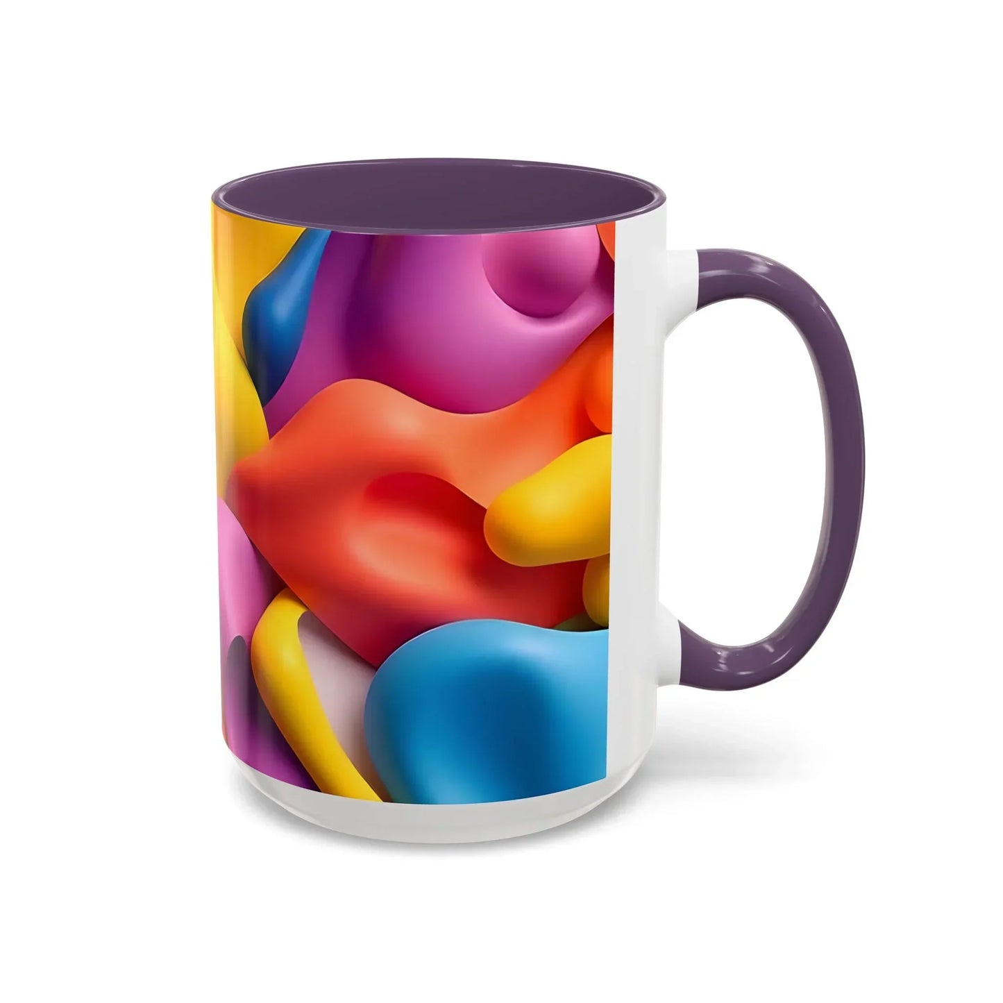 Bold Geometric Accent Coffee Ceramic Mug - KarArmDesign