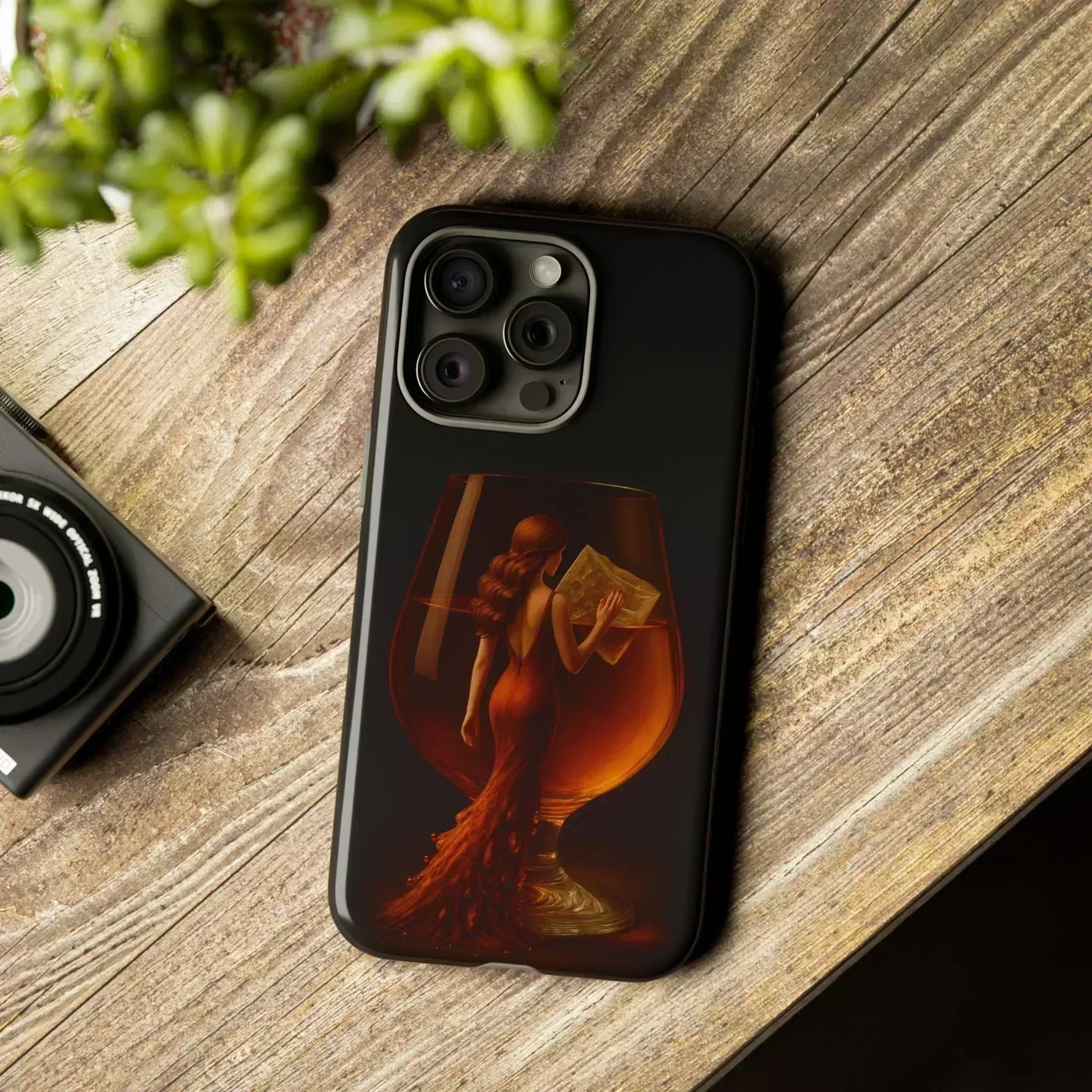 Elegant Midnight Lady Phone Case for iPhone 8-16 and Google Pixel up to 9 Models - KarArmDesign
