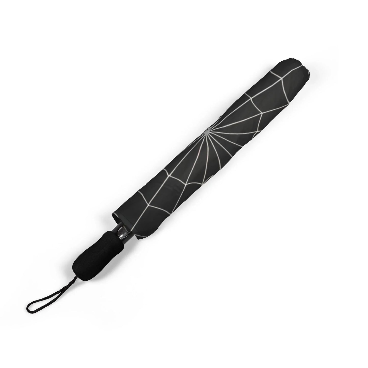Spider Web Black Umbrella – Gothic Style Rain Protection - KarArmDesign