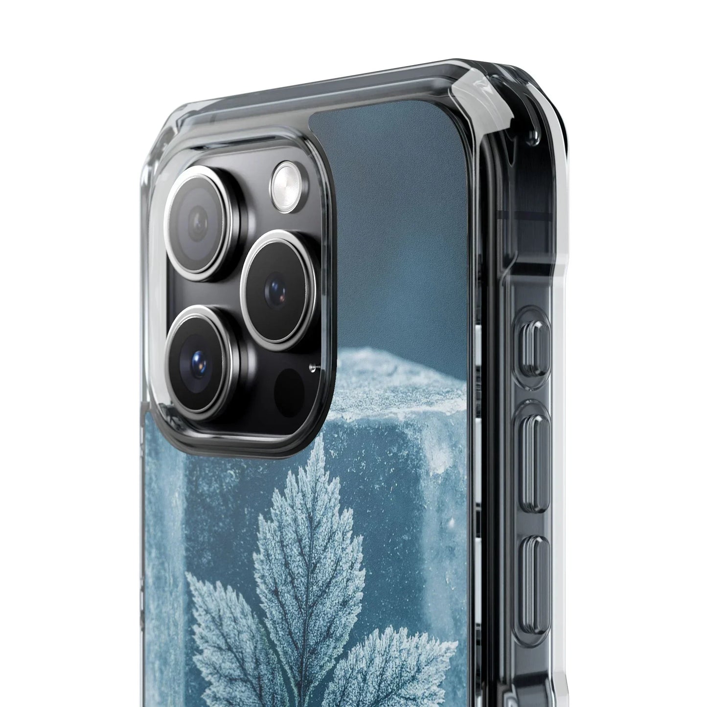 Frozen Leaf Inside Ice Cube - Phone Case for iPhone 14-16 Models - KarArmDesign
