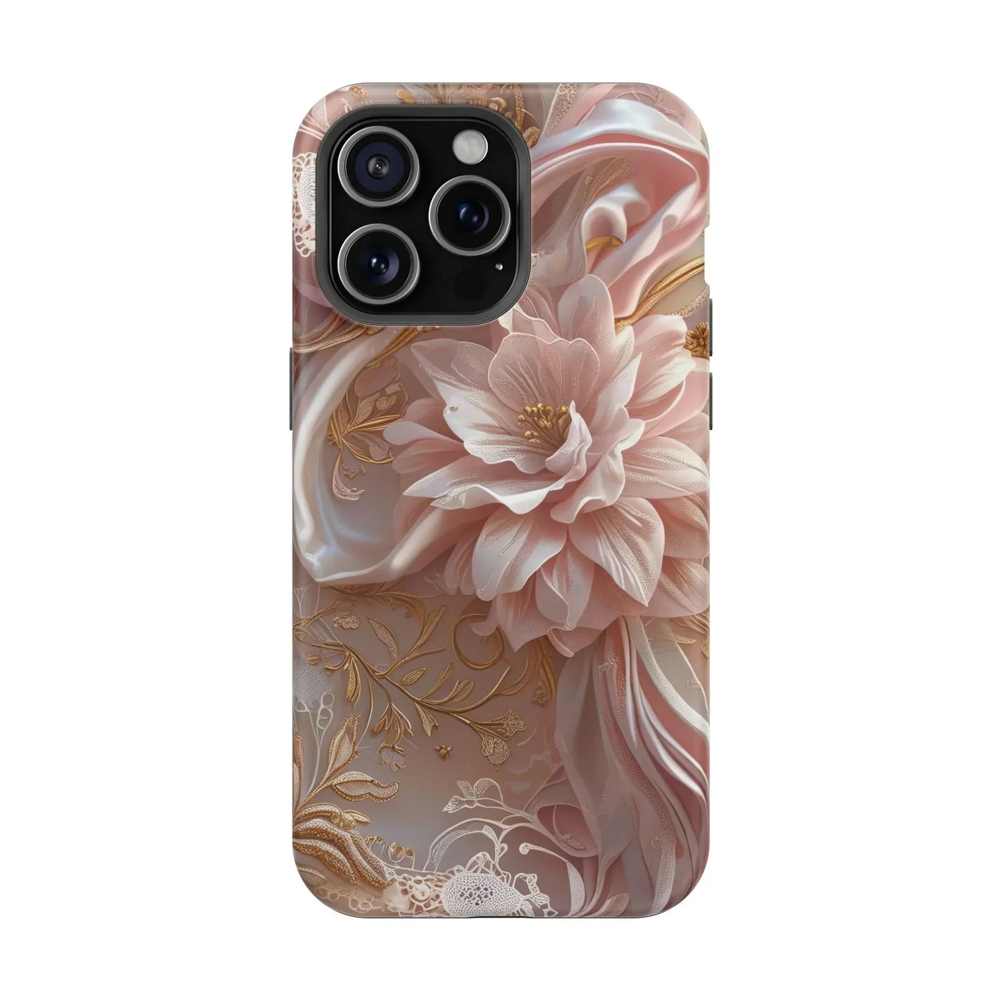 Elegant Floral Impact-Resistant Phone Case for iPhone 12-16 and Samsung Galaxy S21-S22 Models - KarArmDesign
