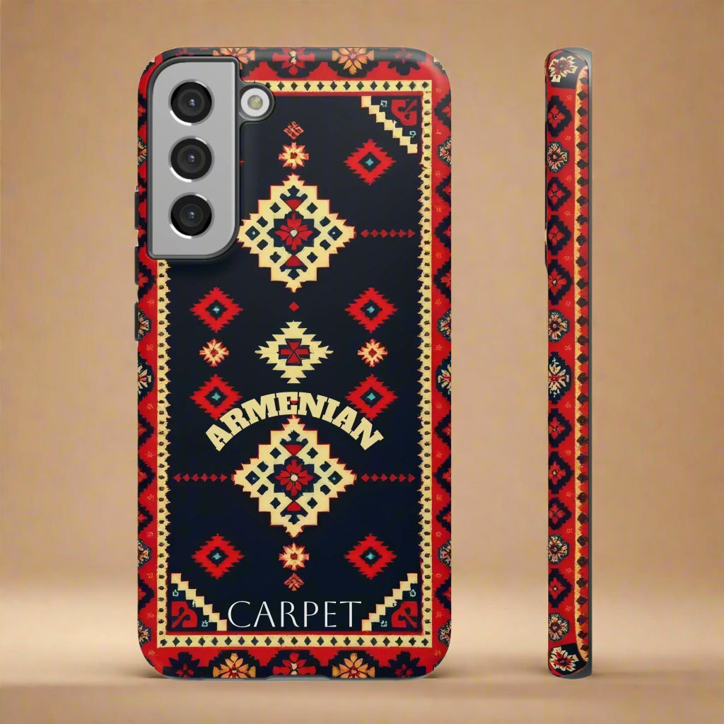 Armenian Carpet Design Phone Case for Samsung Galaxy and Google Pixel Models - KarArmDesign