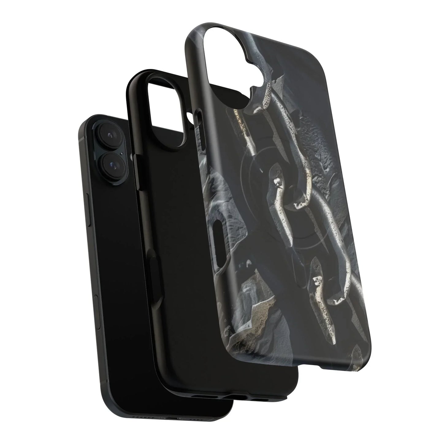 “Iron Chain” Tough Magnetic Phone Case for iPhone 14-16 Models - KarArmDesign