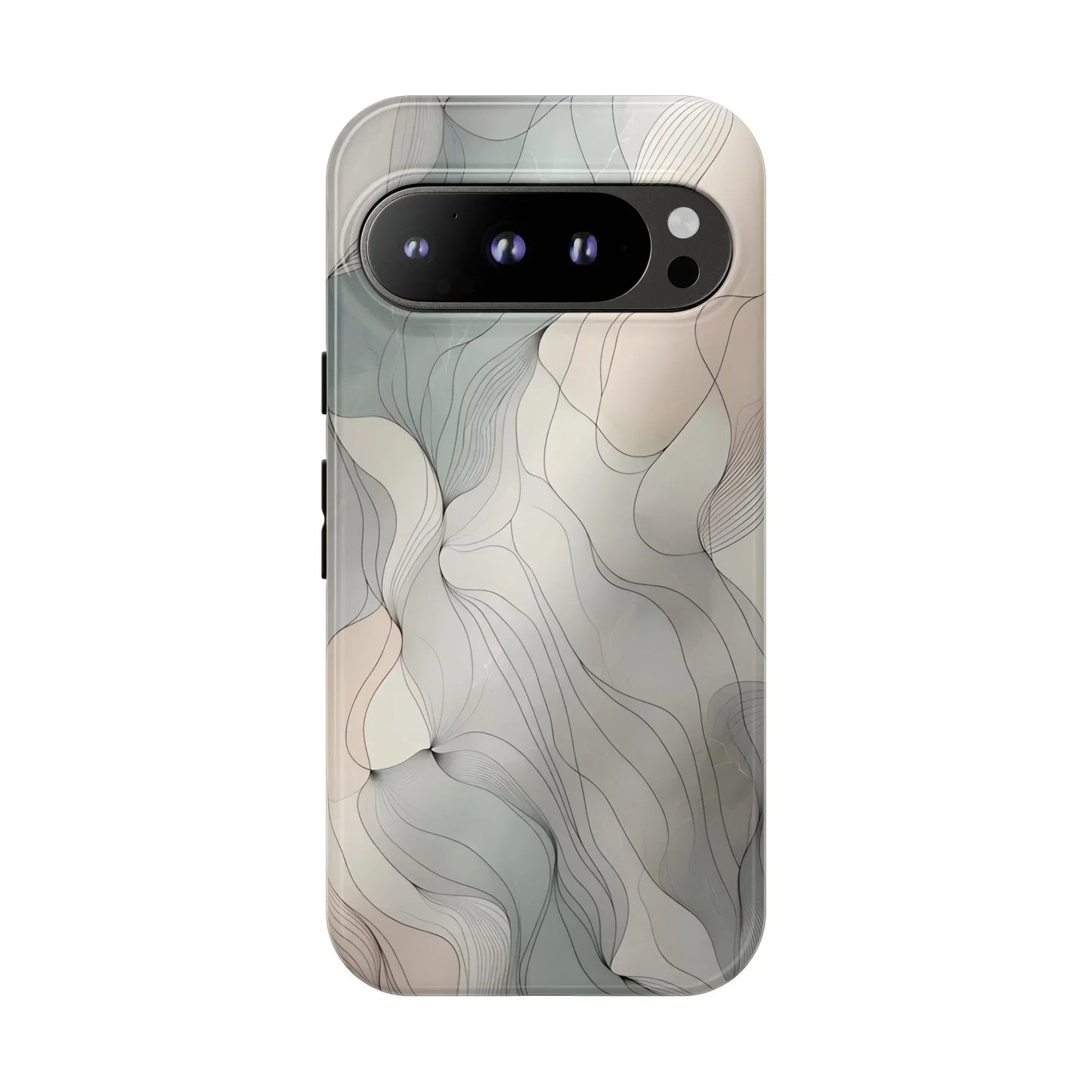 Pastel Wave Phone Case – Minimalist Design for iPhone & Pixel - KarArmDesign
