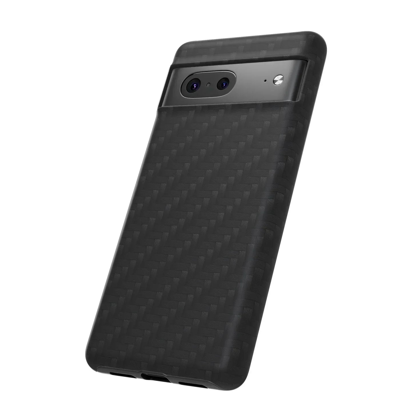 Black Carbon Phone Case Tough Case for iPhone 8-16 and Google Pixel up to 9 Models - KarArmDesign