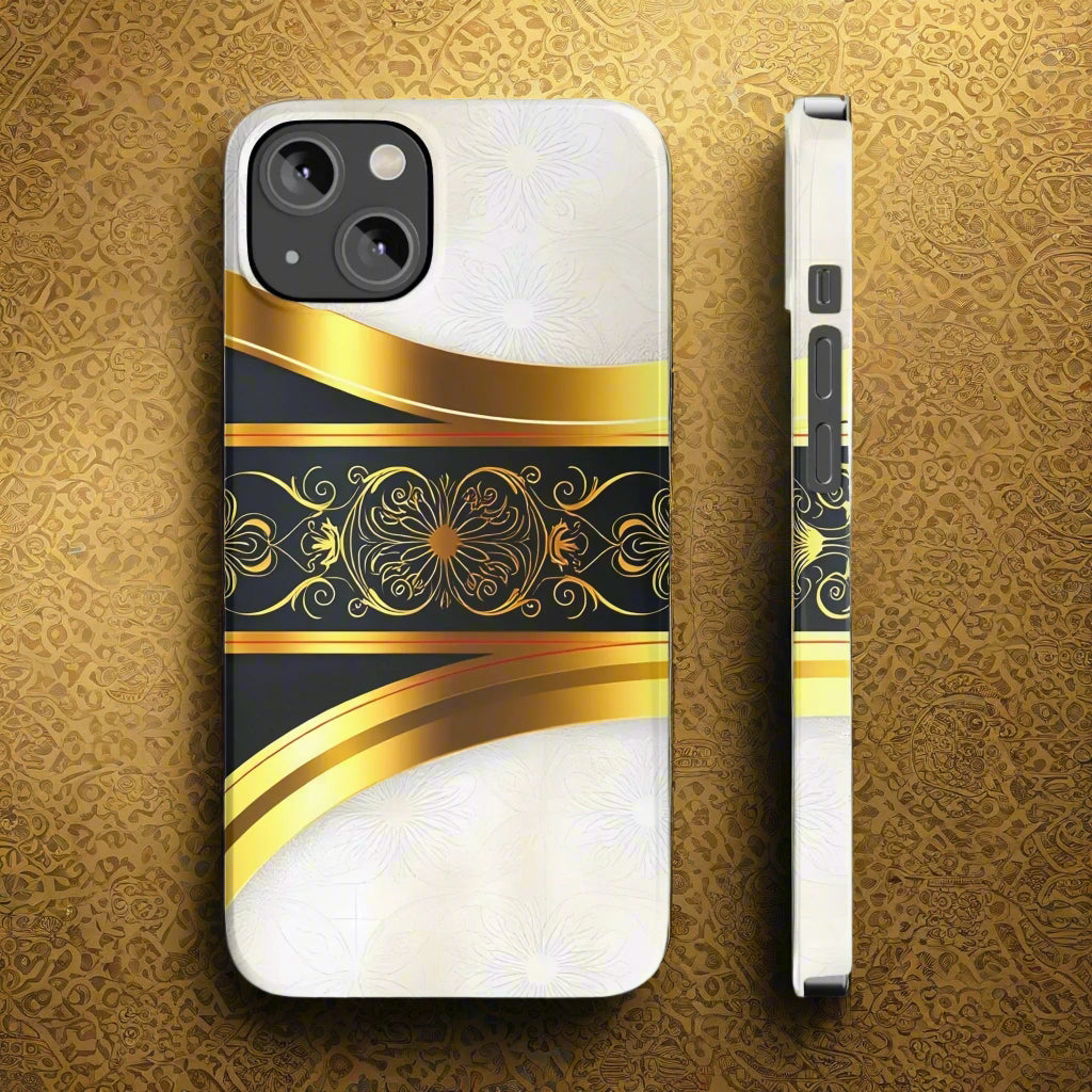 Baroque Gold Floral Phone Case for iPhone and Samsung - KarArmDesign