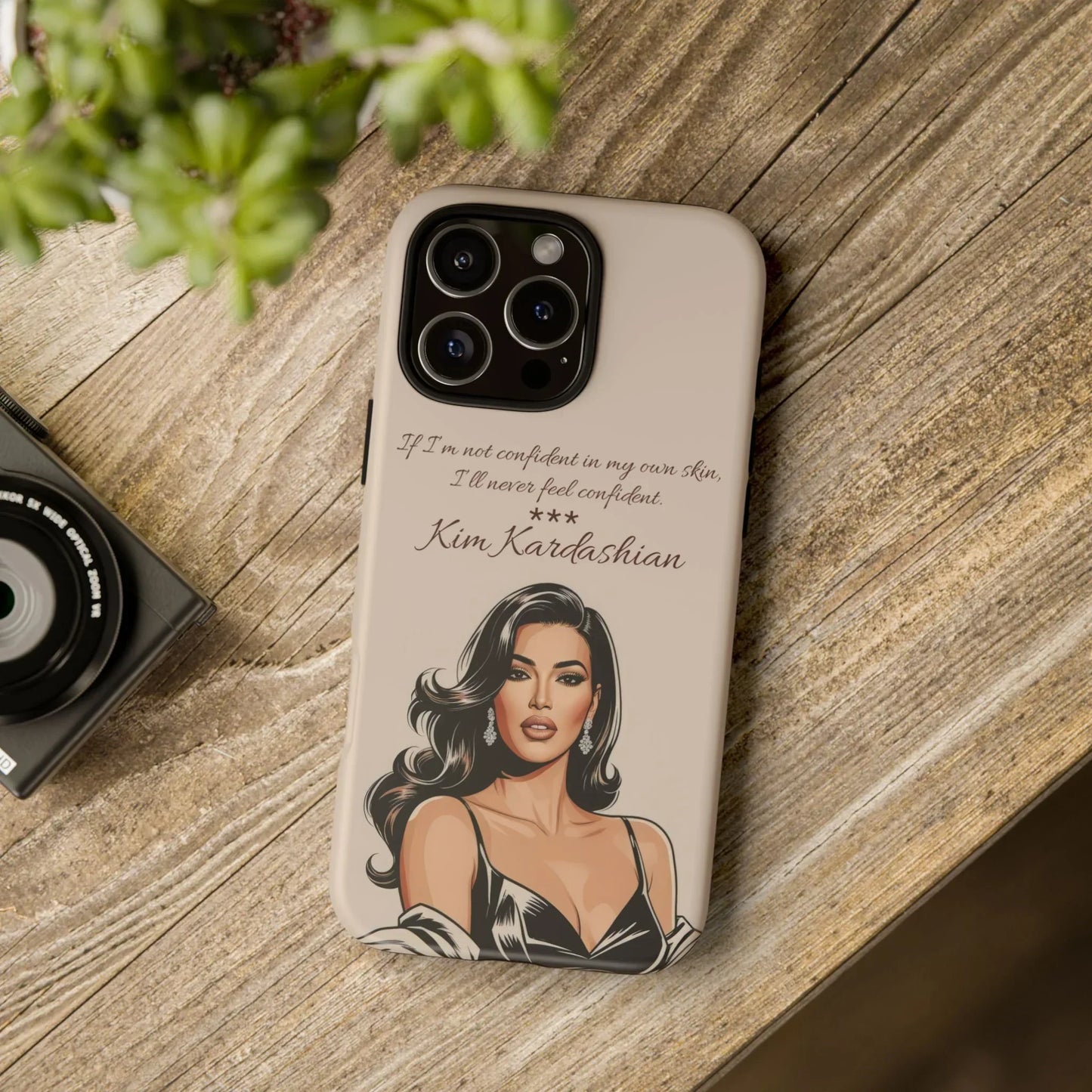 Kim Kardashian Quote Phone Case – Illustrated for iPhone 15 and 16 Models - KarArmDesign