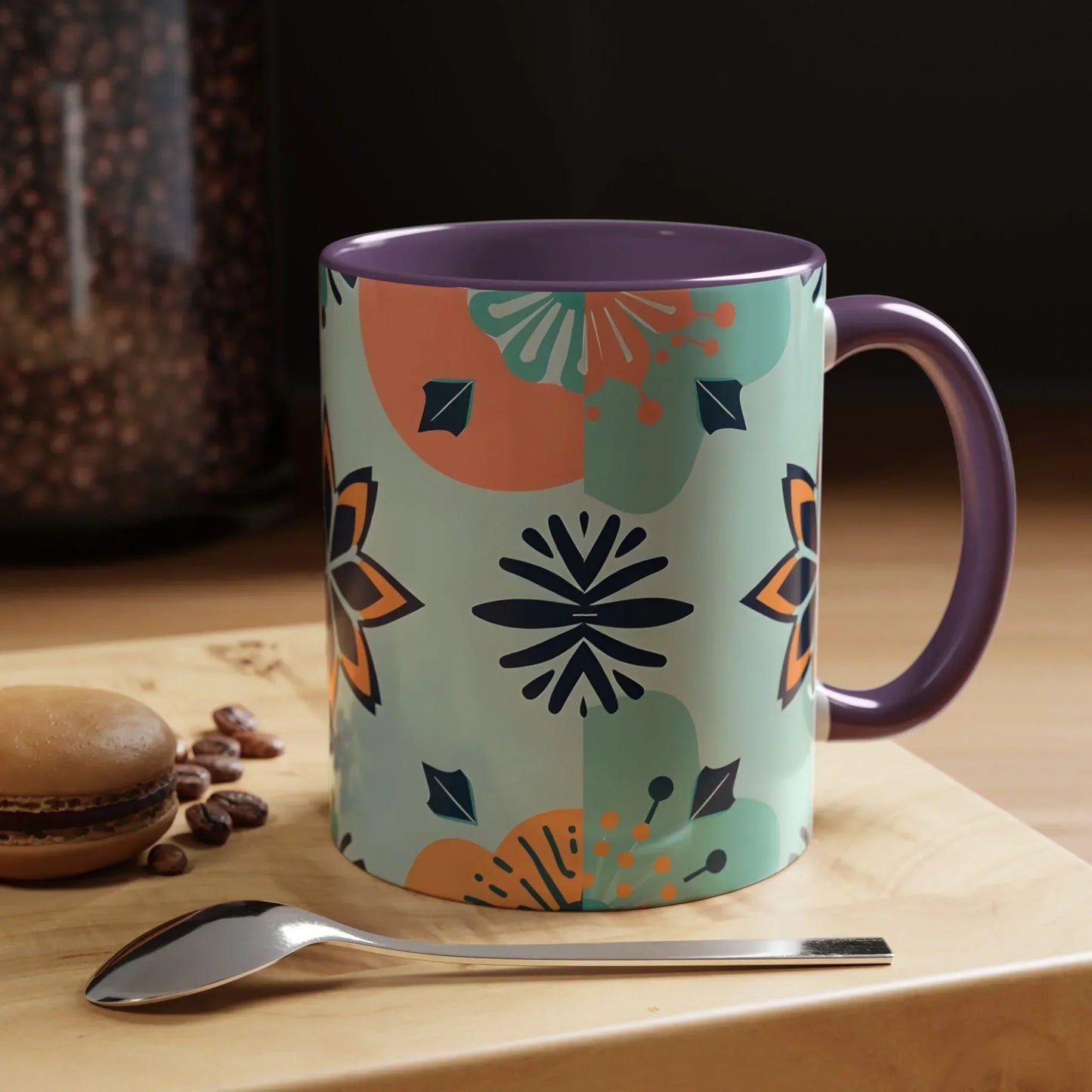 Floral Ornament Coffee Mug – 11oz - KarArmDesign
