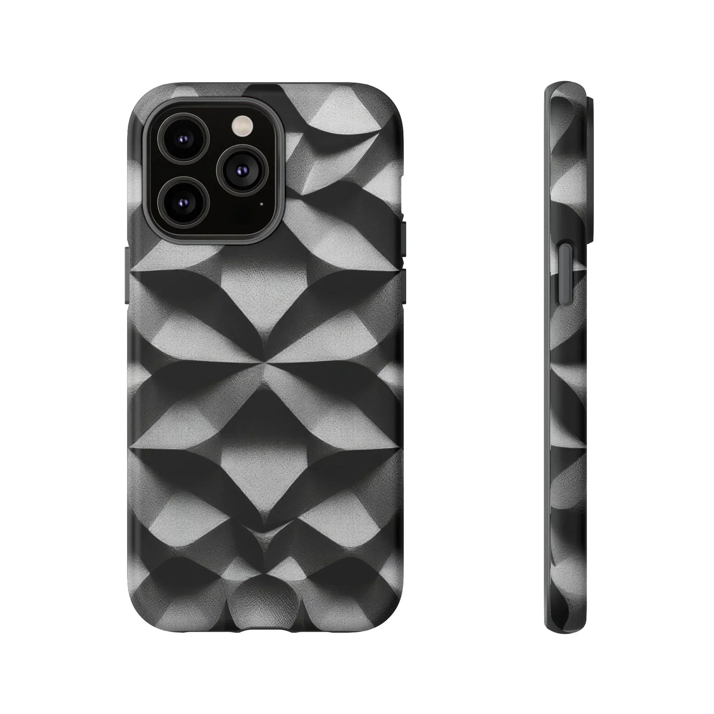 3D Geometric Phone Case for iPhone 8–16 Models - KarArmDesign